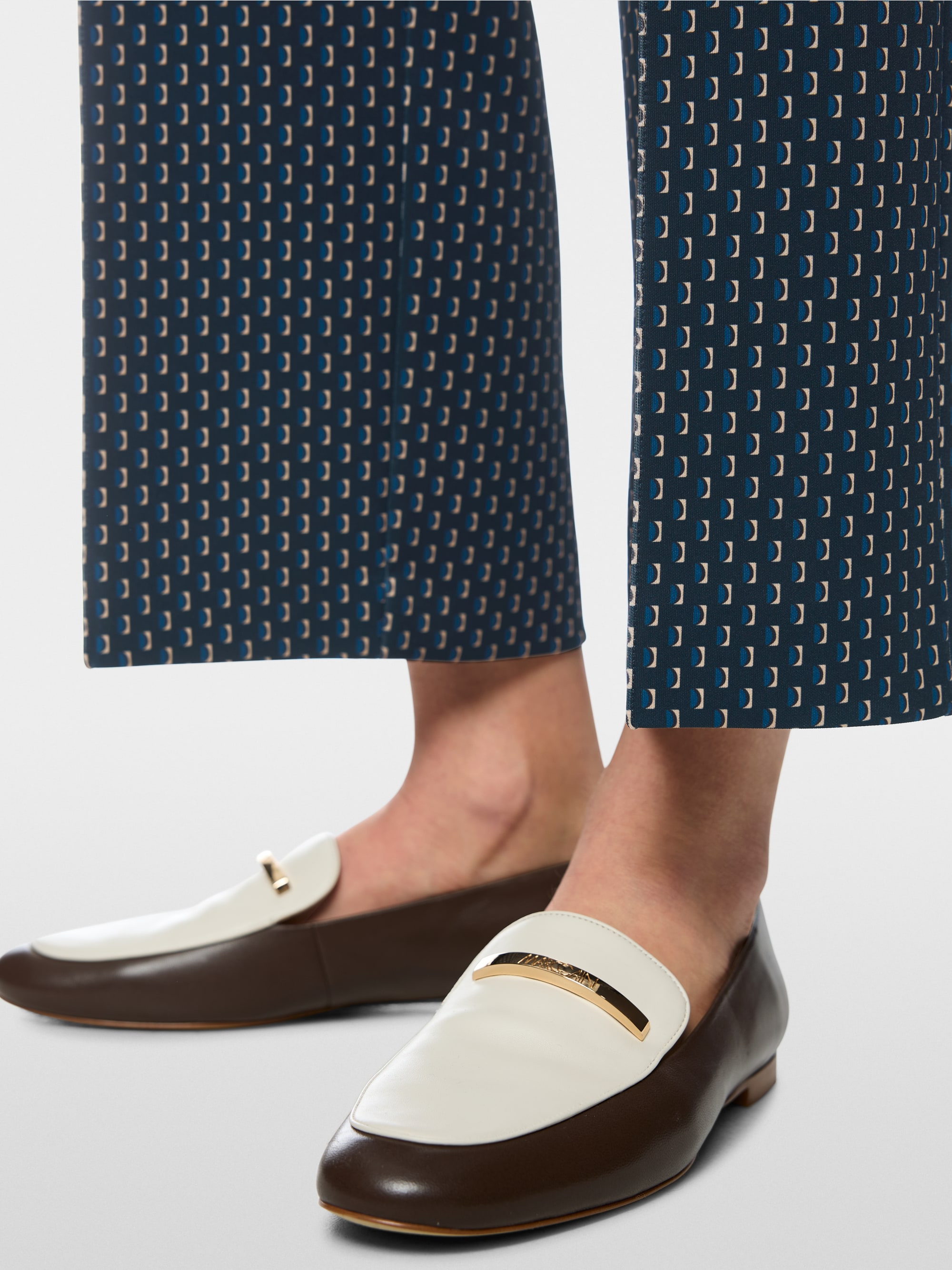 WUKARI wide fit fabric trousers