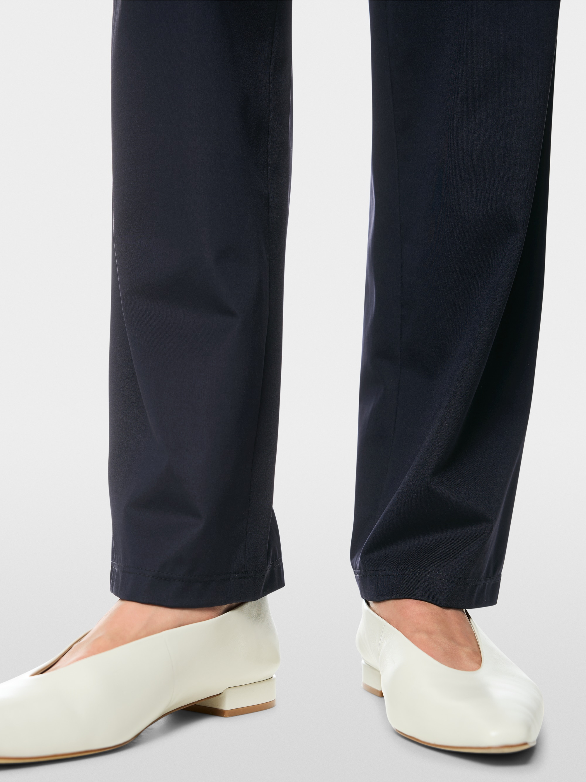 FAQUS feminine fit fabric trousers