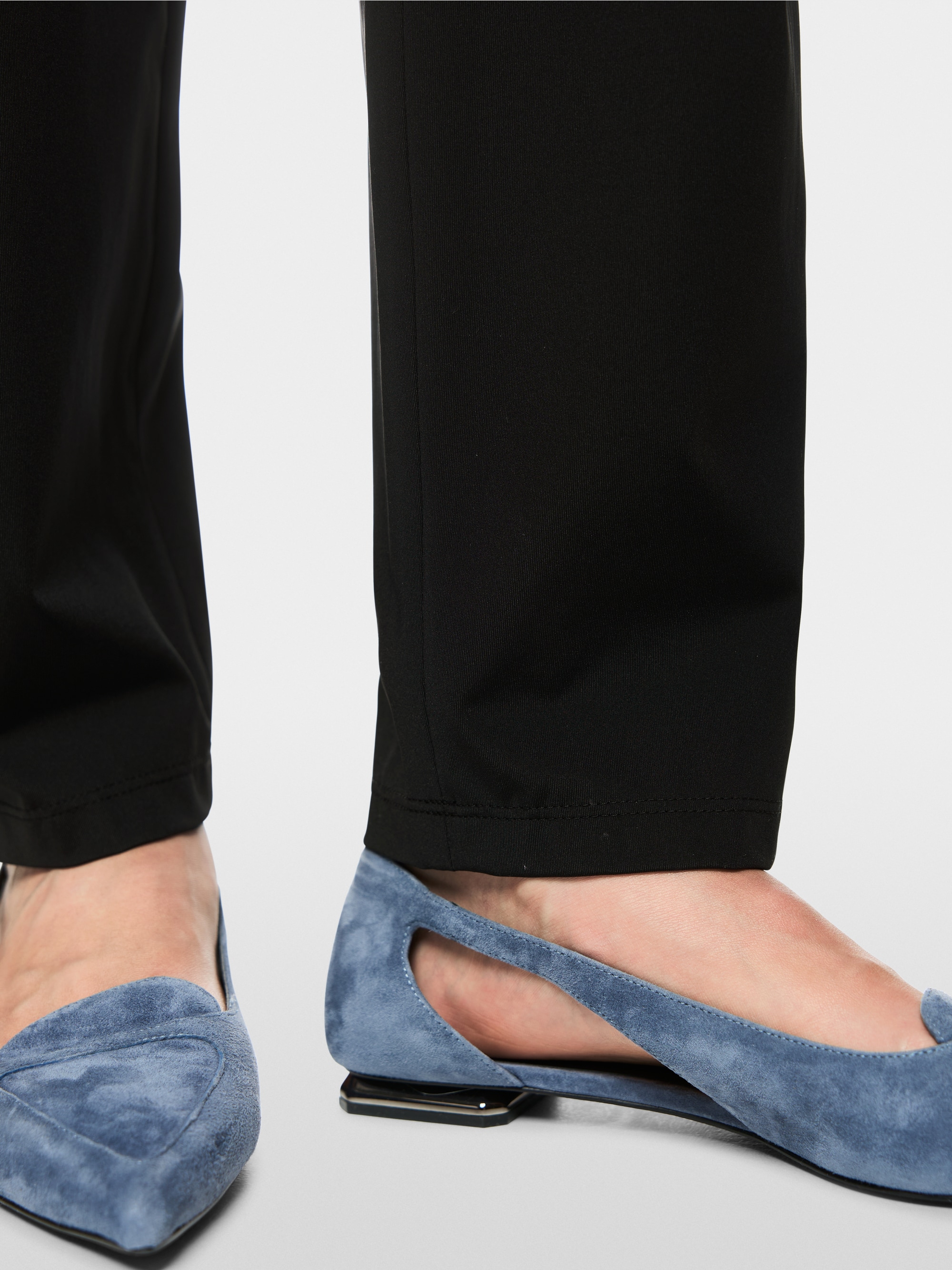 FAQUS feminine fit fabric trousers