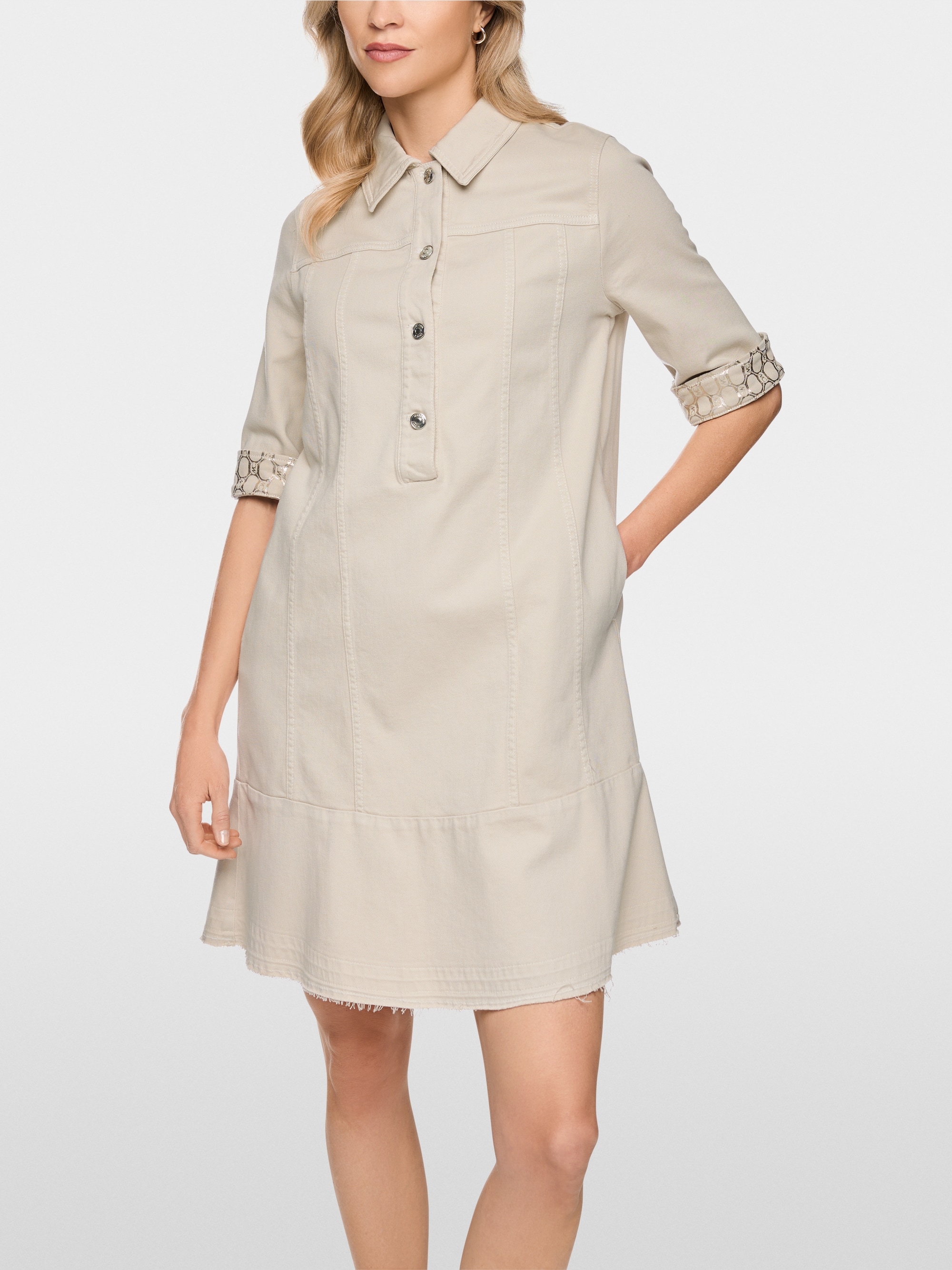 Robe courte en denim