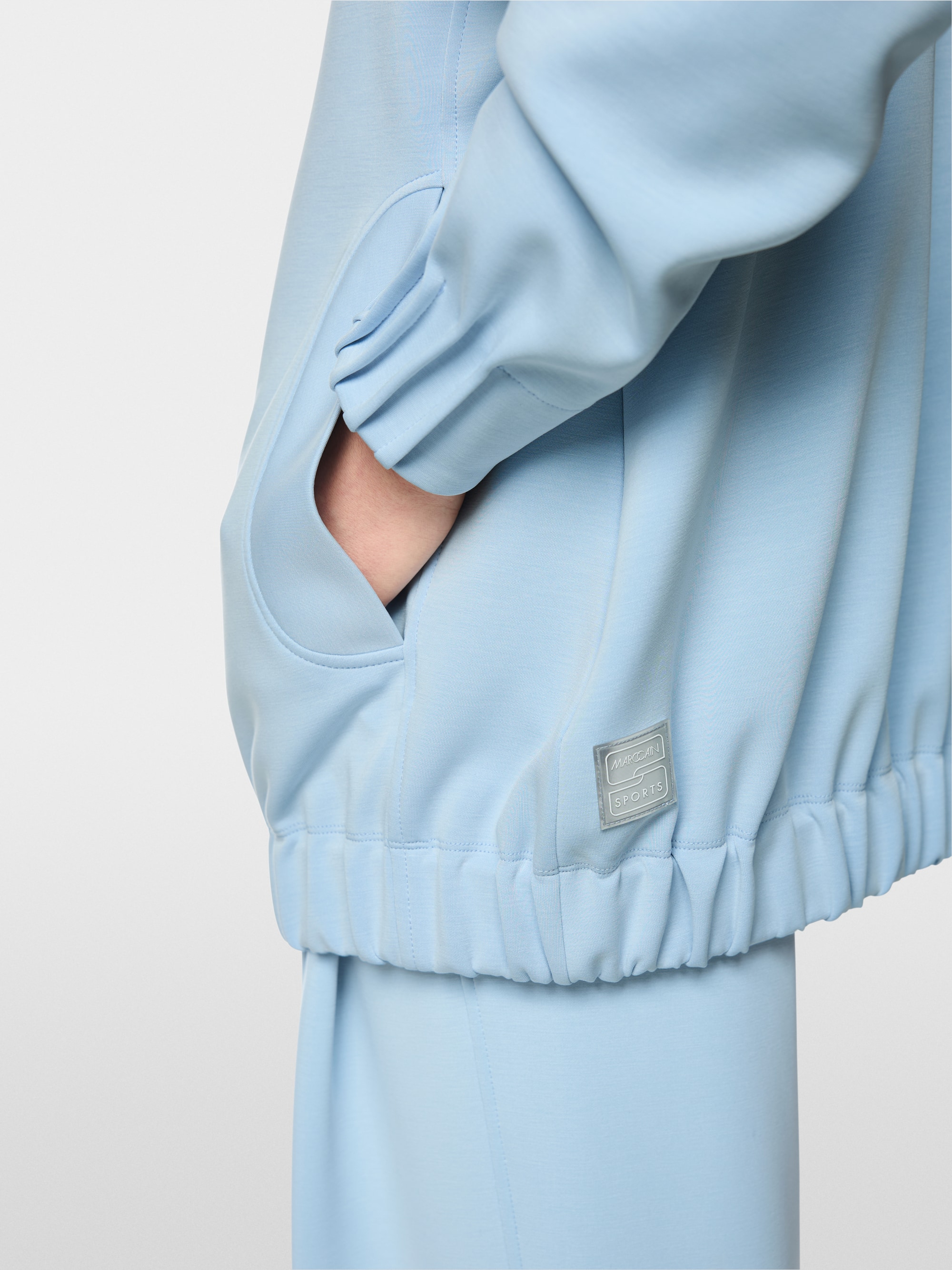 Oversized jersey jacket