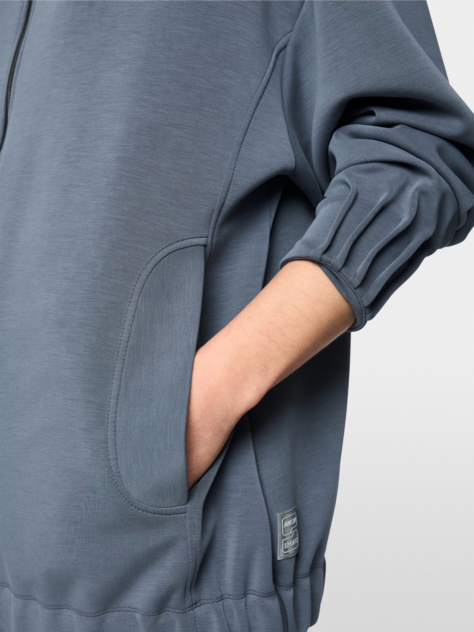 Oversized jersey jacket
