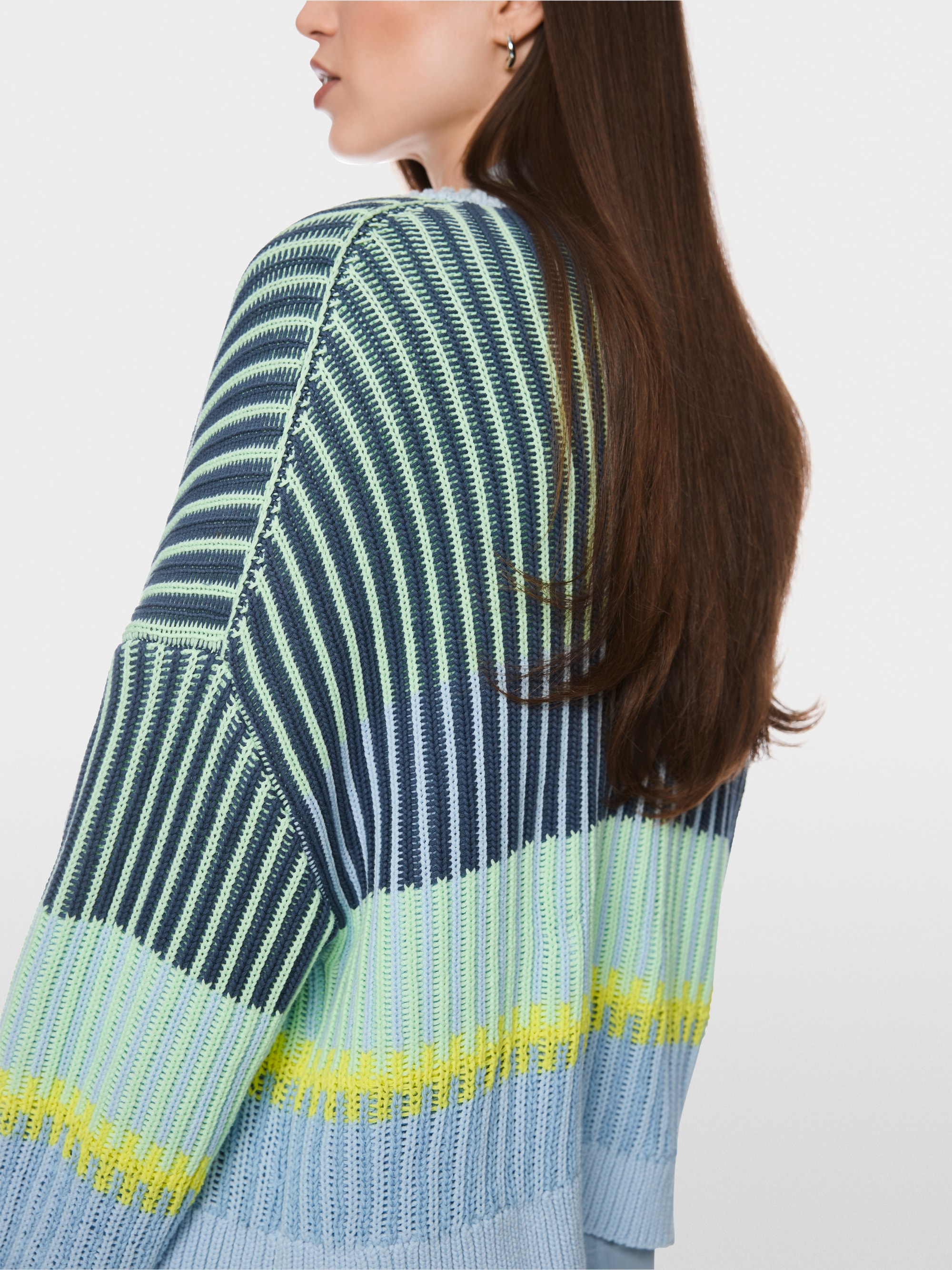 ‘Knitted in Germany’ striped cardigan