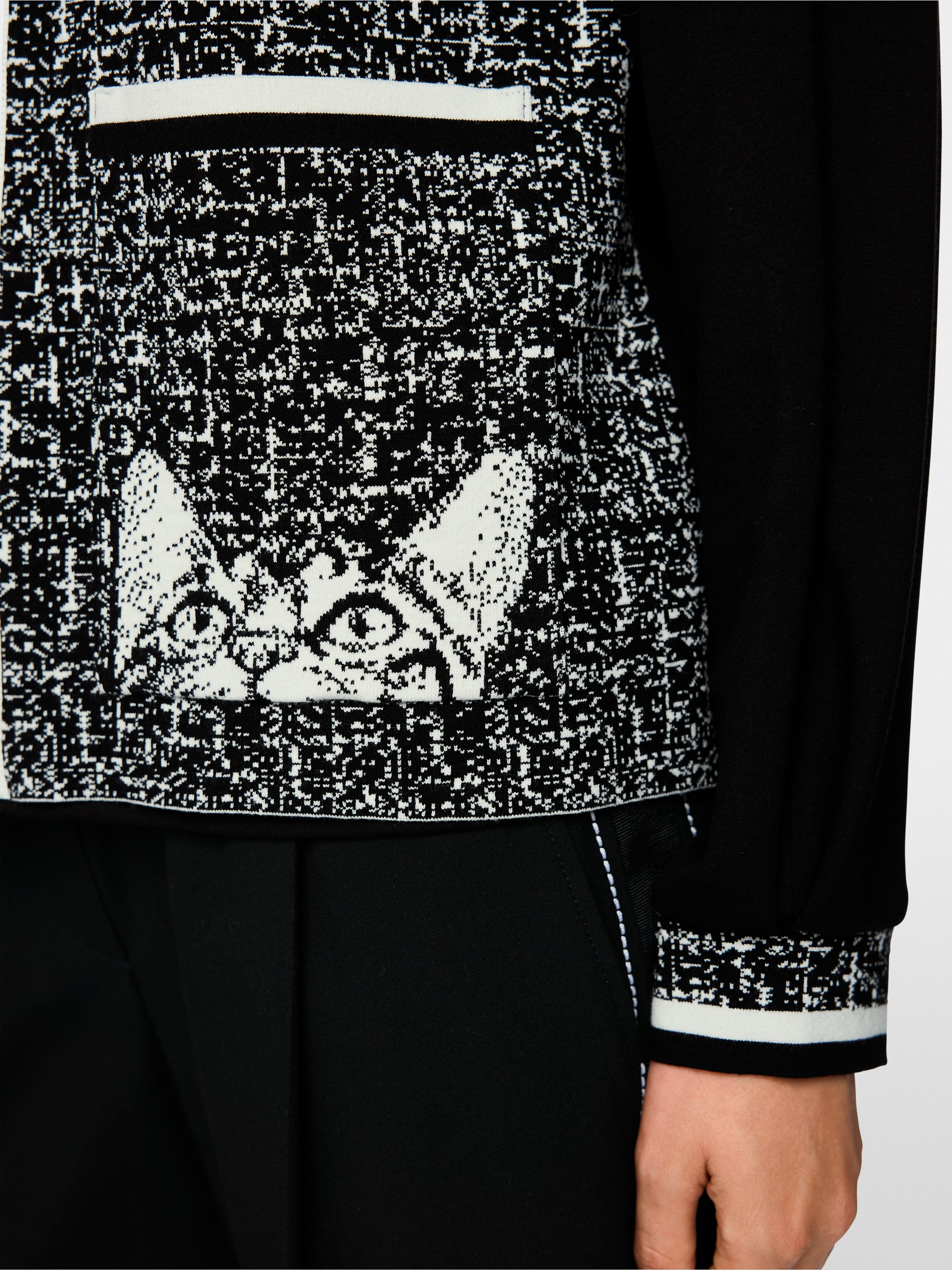 ‘Knitted in Germany’ zip cardigan