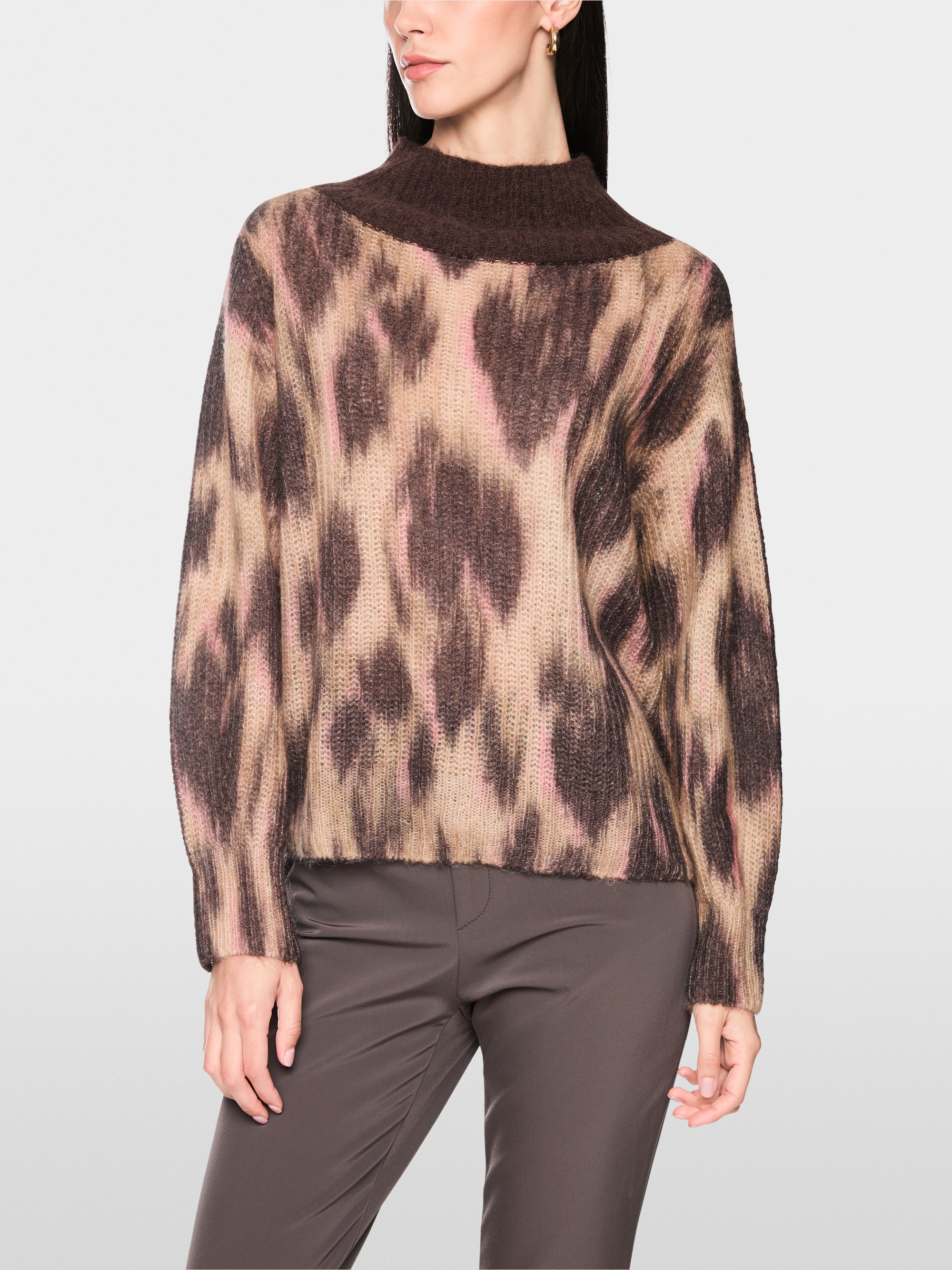 ‘Knitted in Germany’ leo print jumper