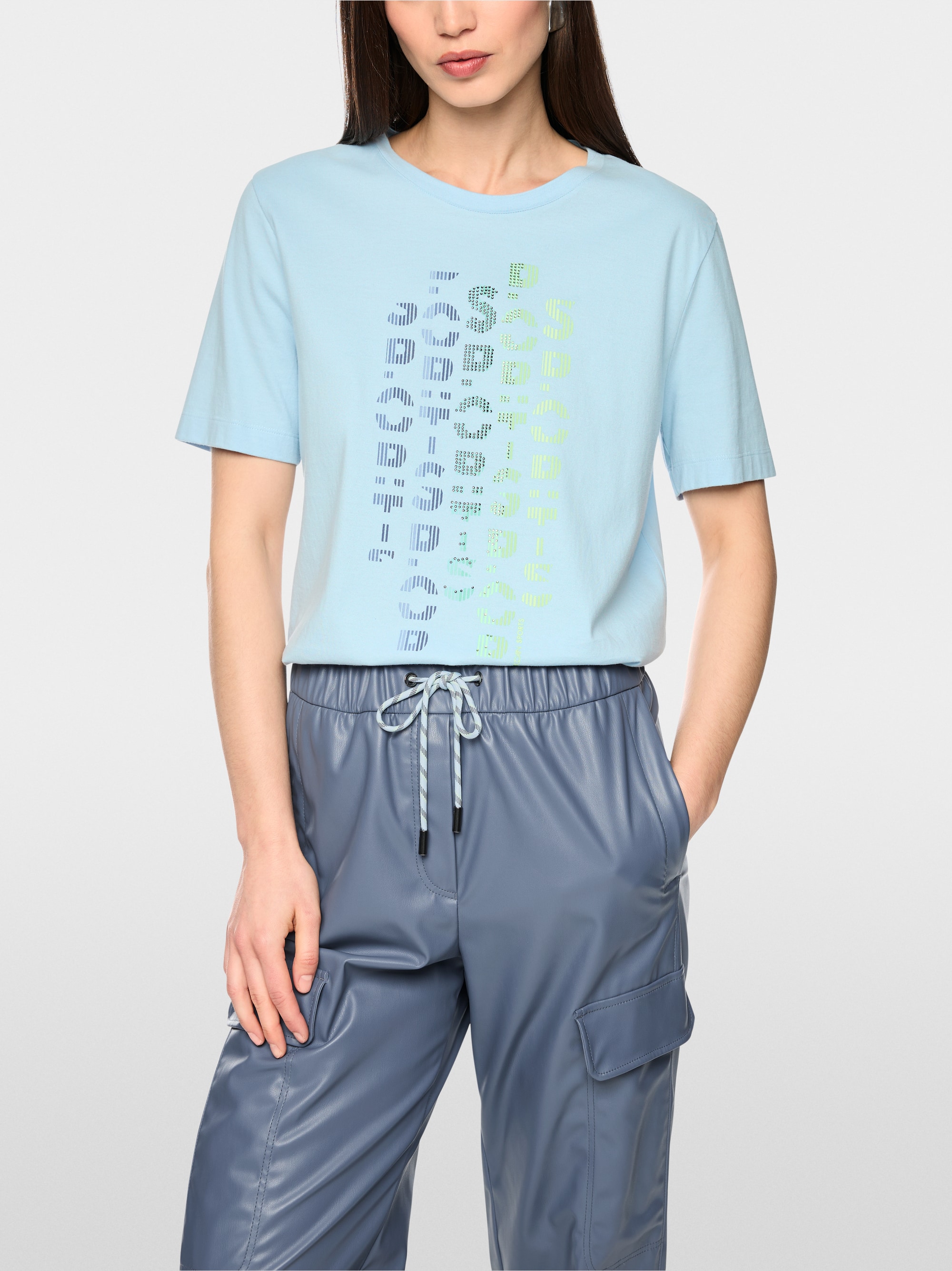 Cotton shirt with print