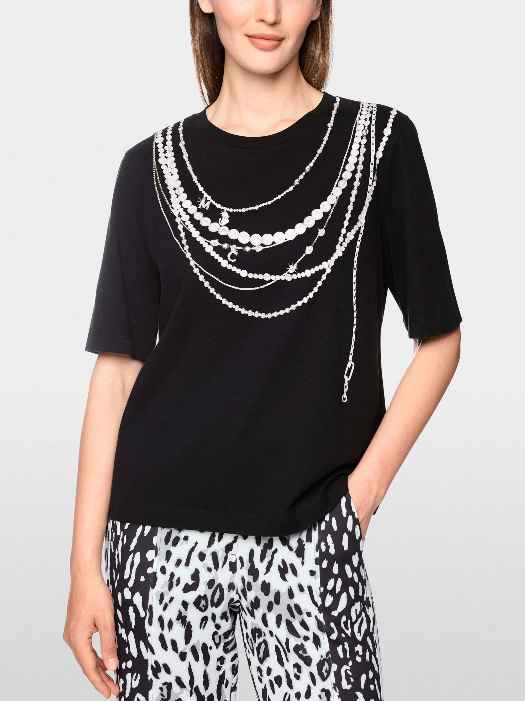 Cotton T-shirt with print