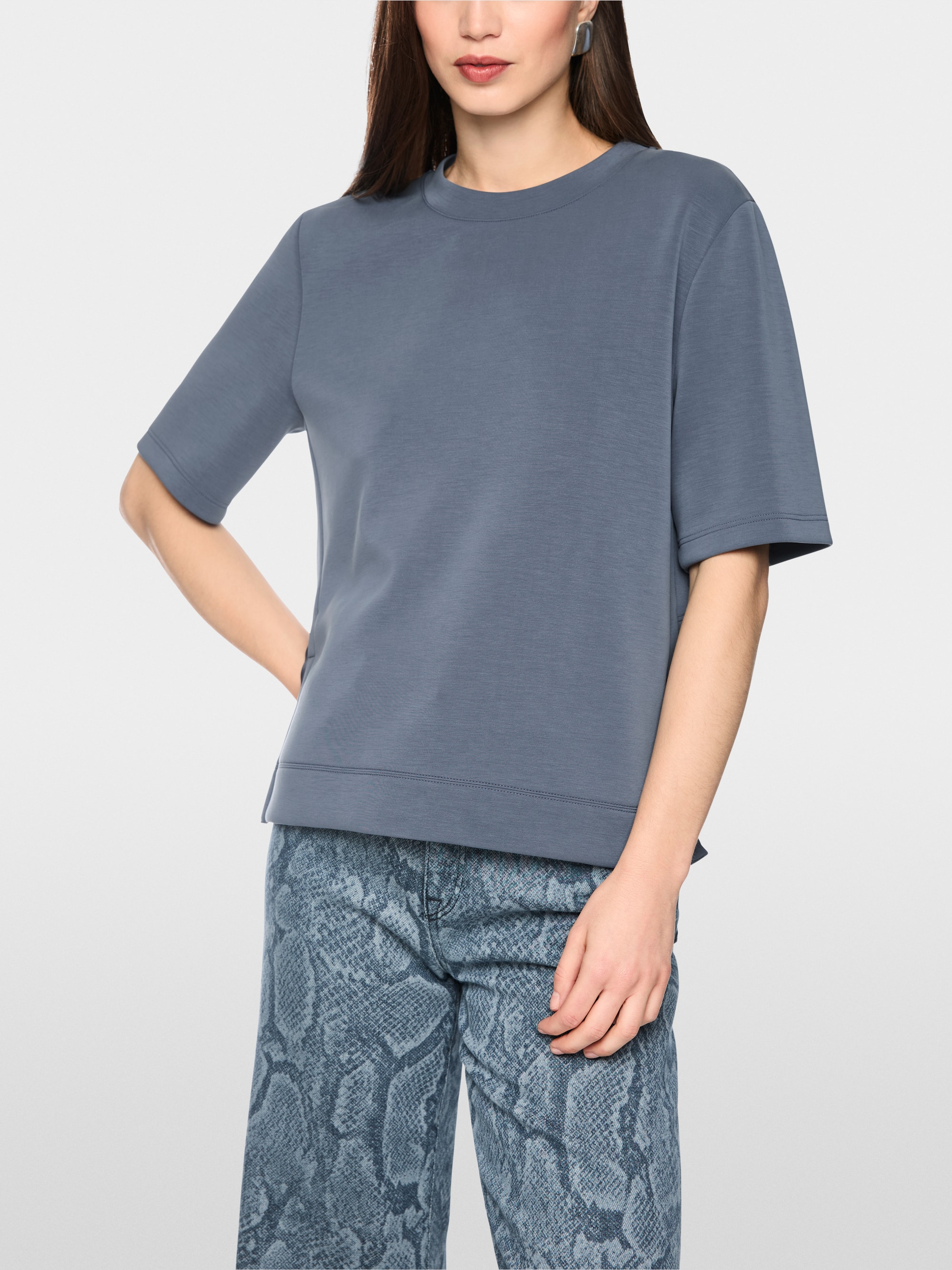 T-shirt with pleated details