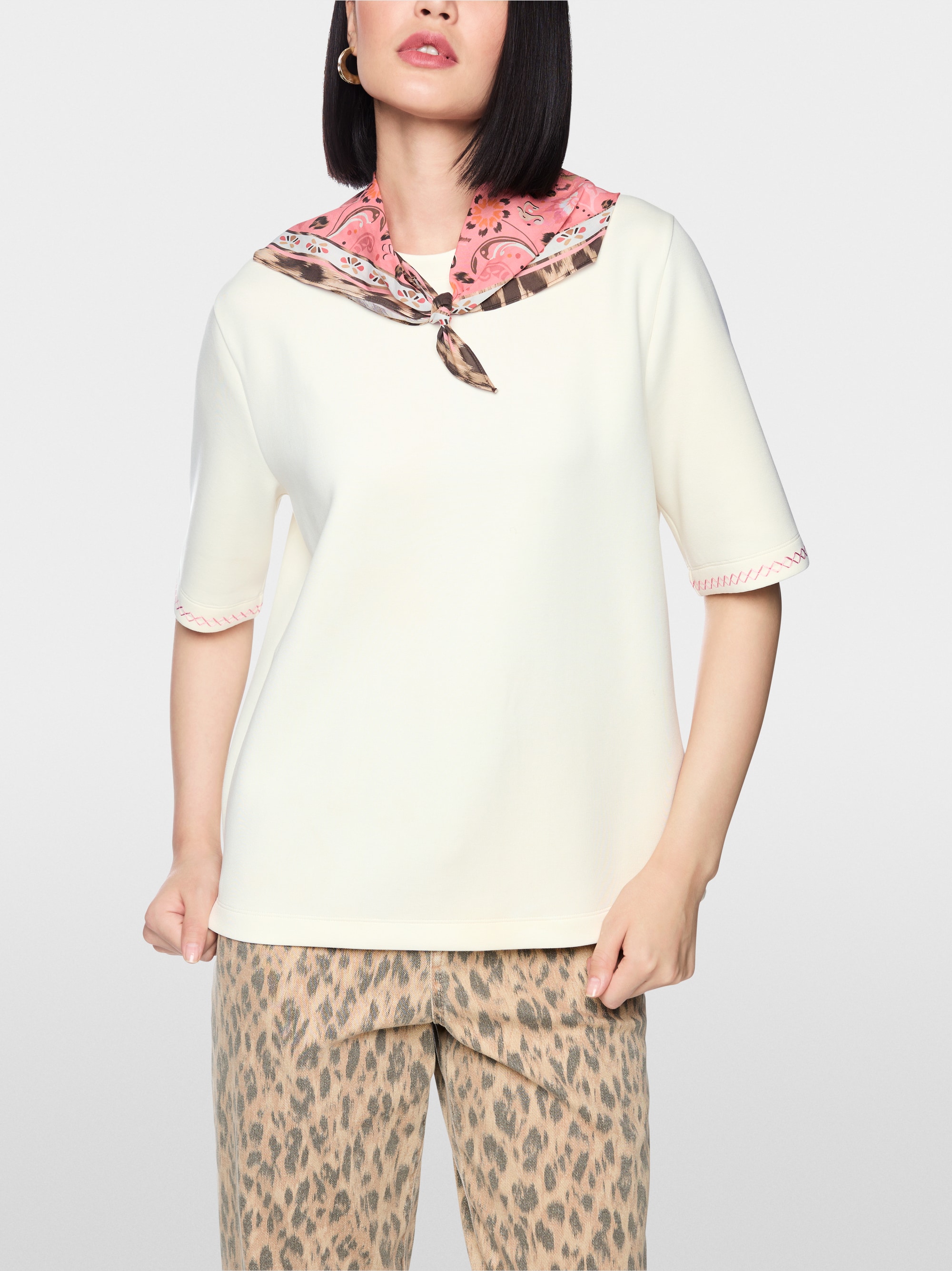 T-shirt with print patch