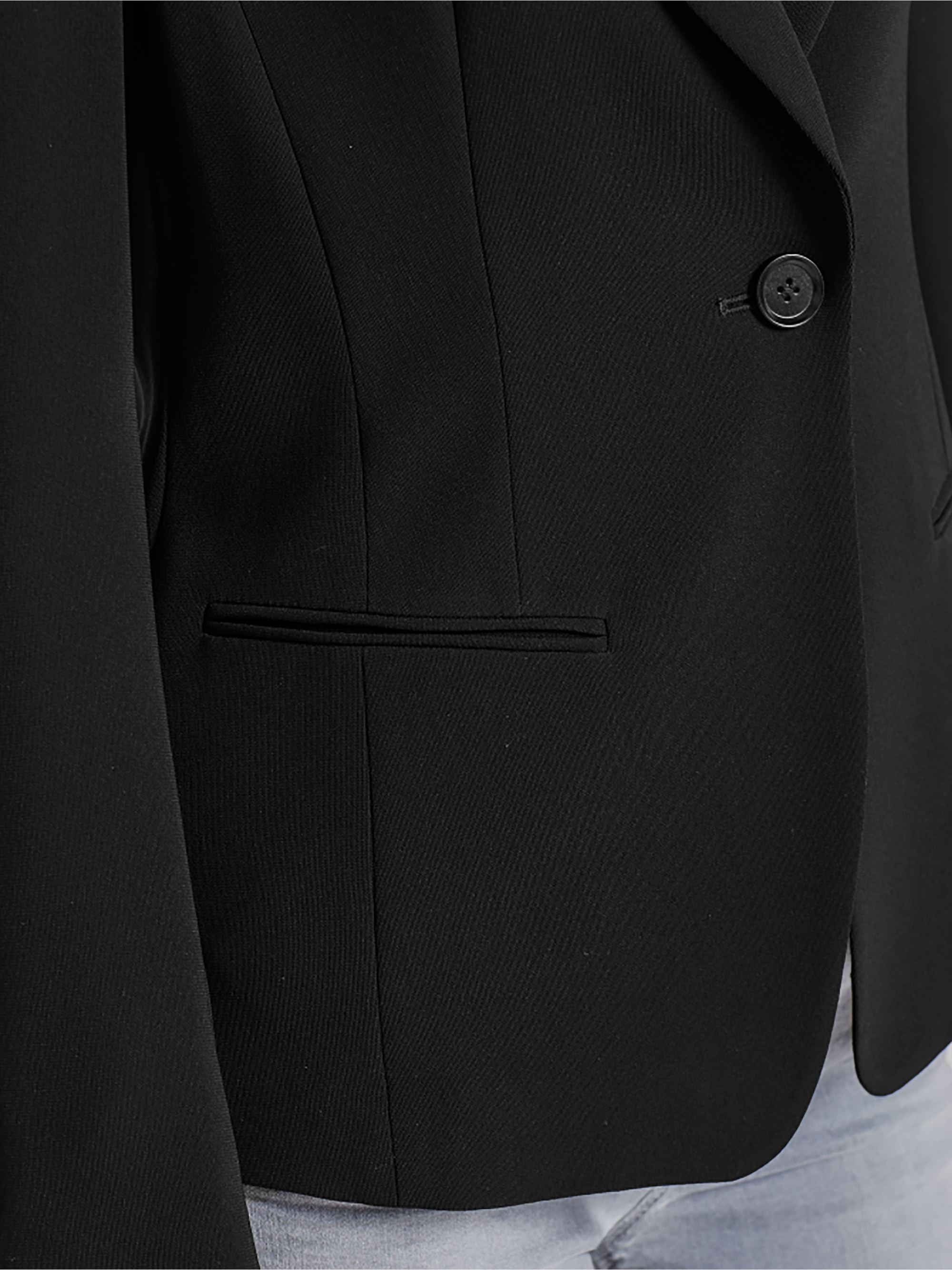Feiner Blazer aus Crêpe