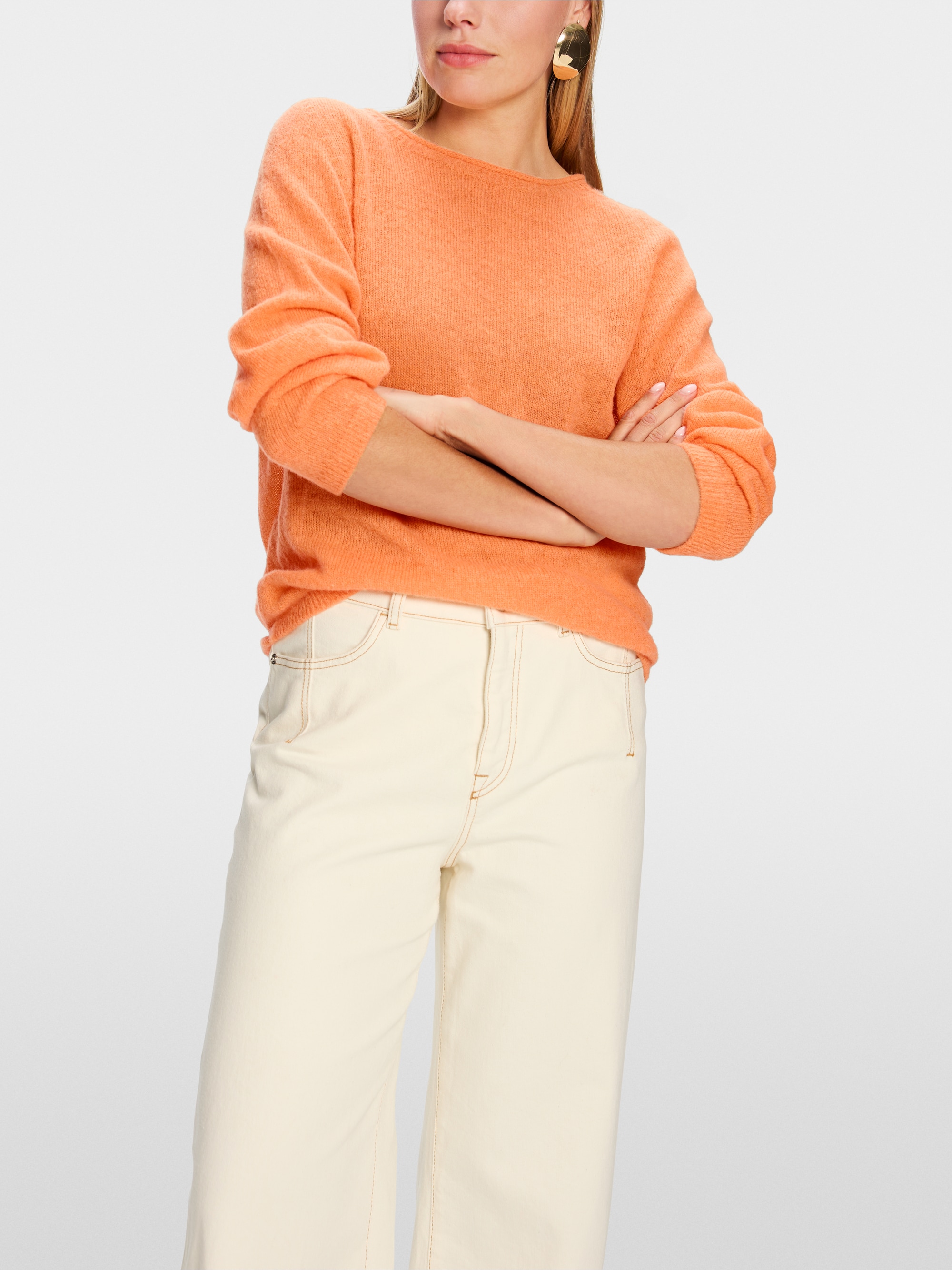 Knitted in Germany fine-knit jumper