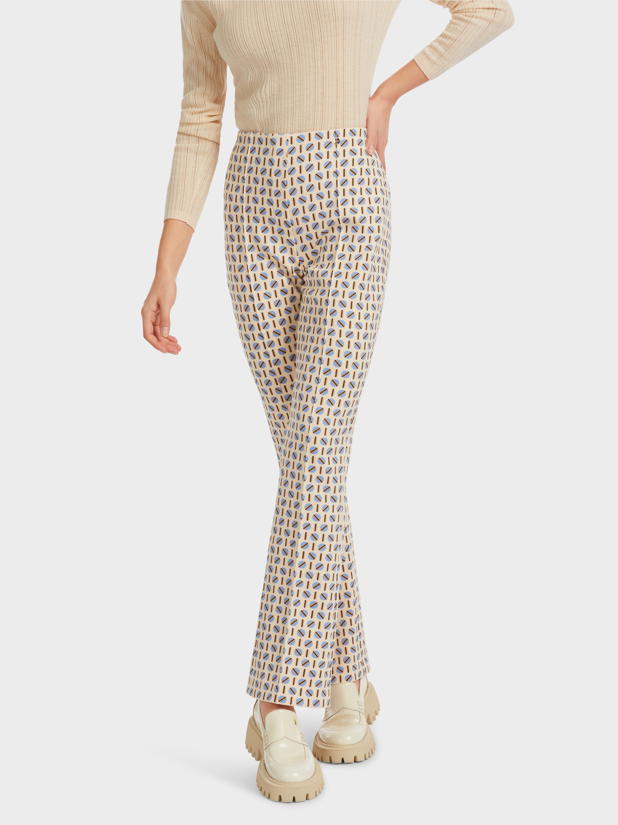 Broek FREDERICA met grafische print