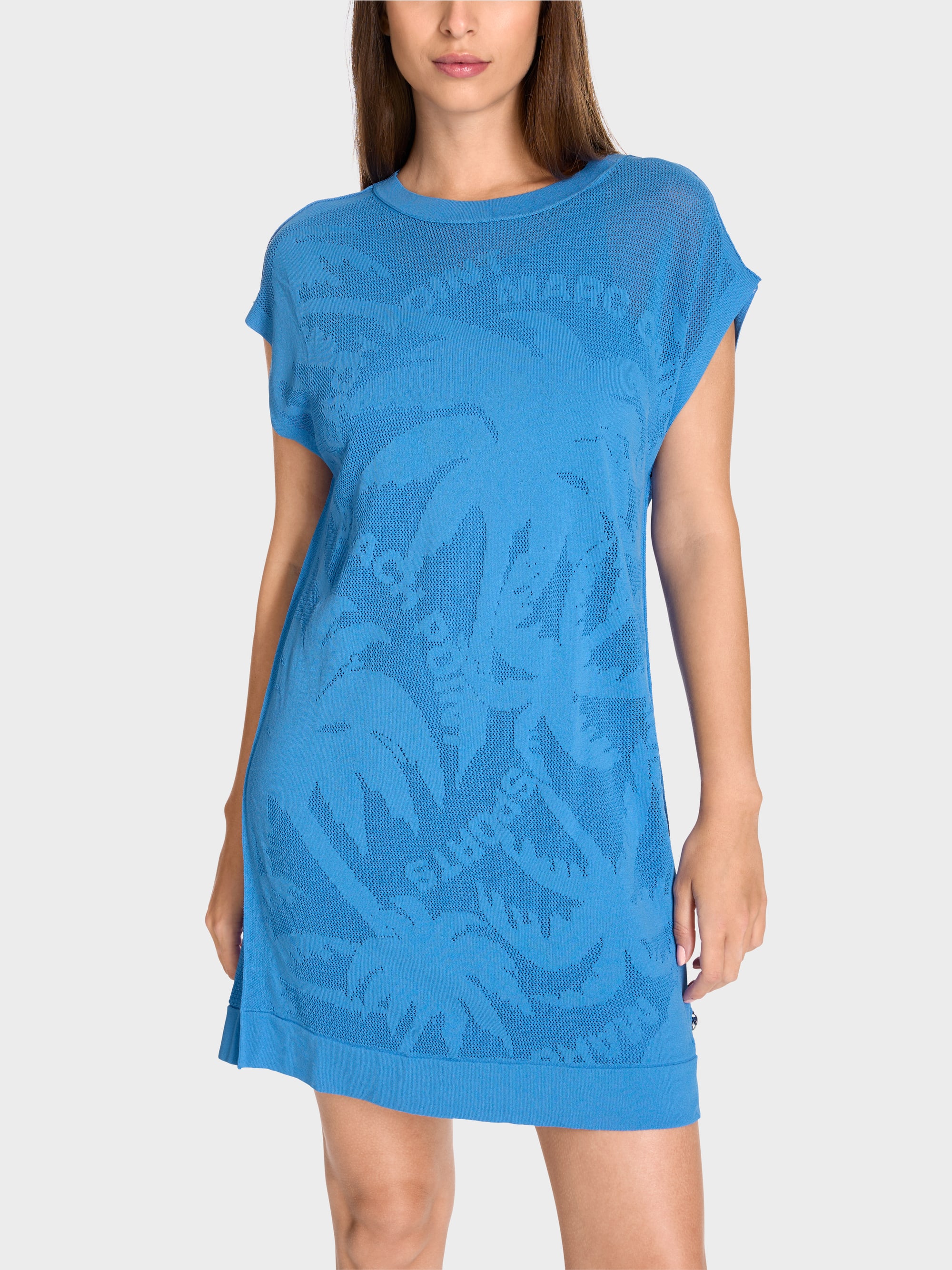 Mesh dress in beach dot design