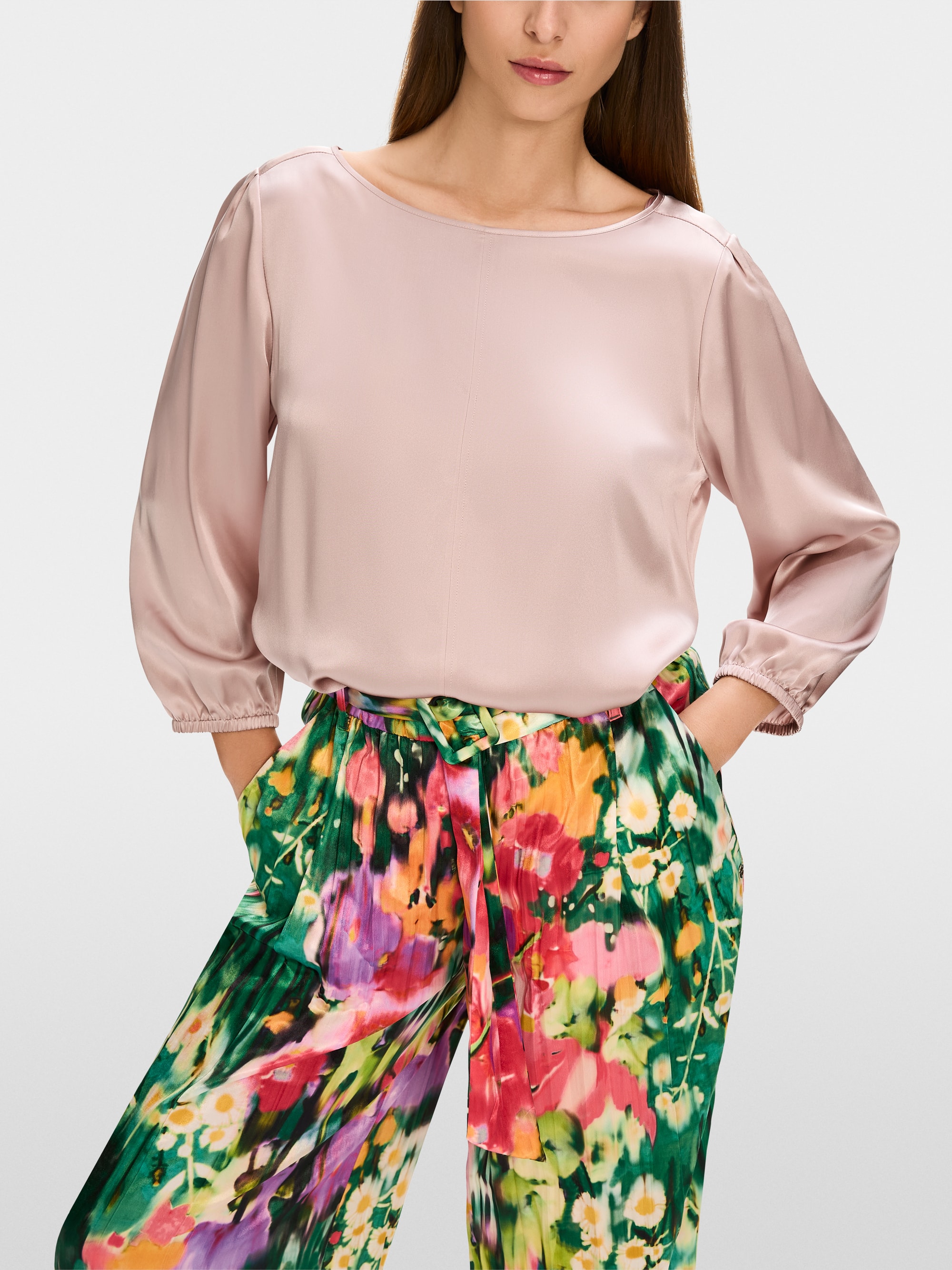 Loose silk blouse