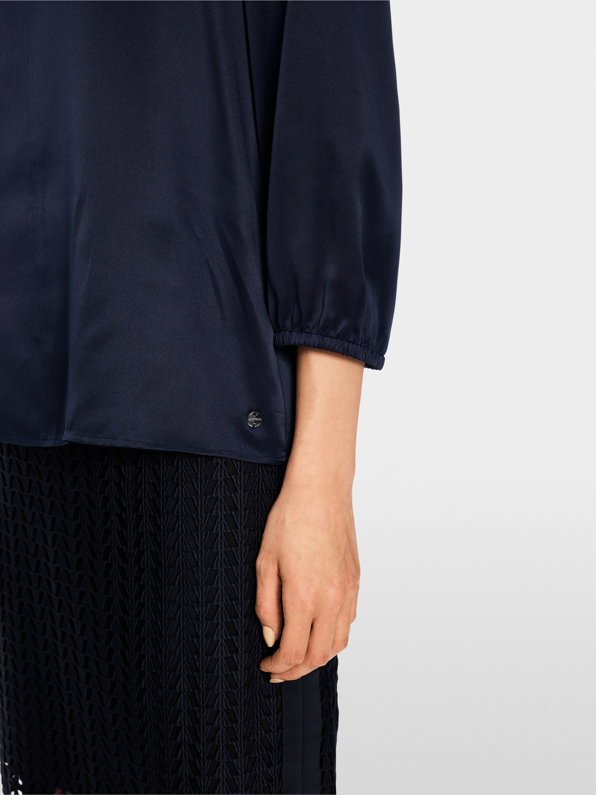 Losse zijden blouse