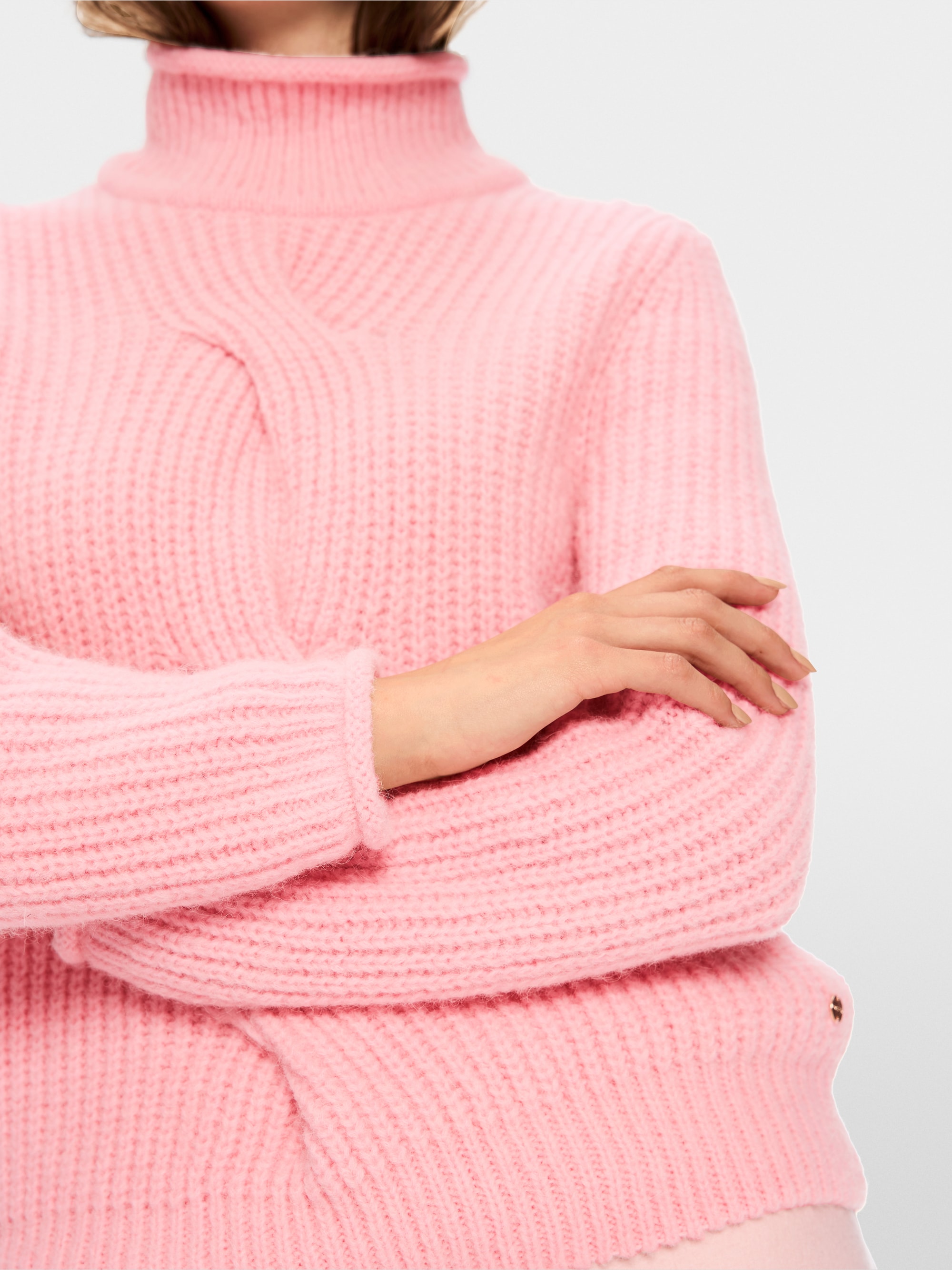 Sweater avec torsade - "Knitted in Germany"
