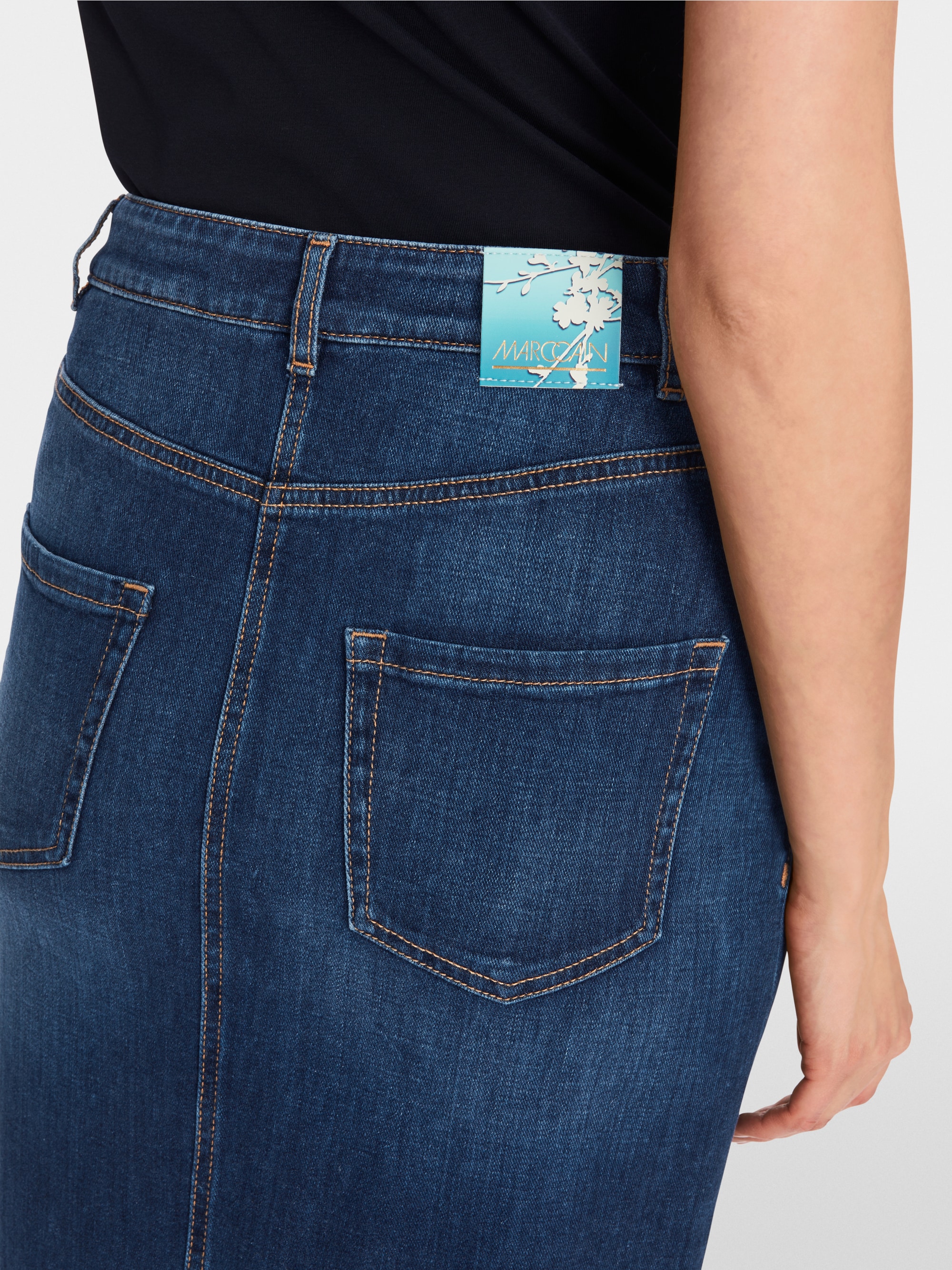 Jupe longue en denim "Rethink Together"