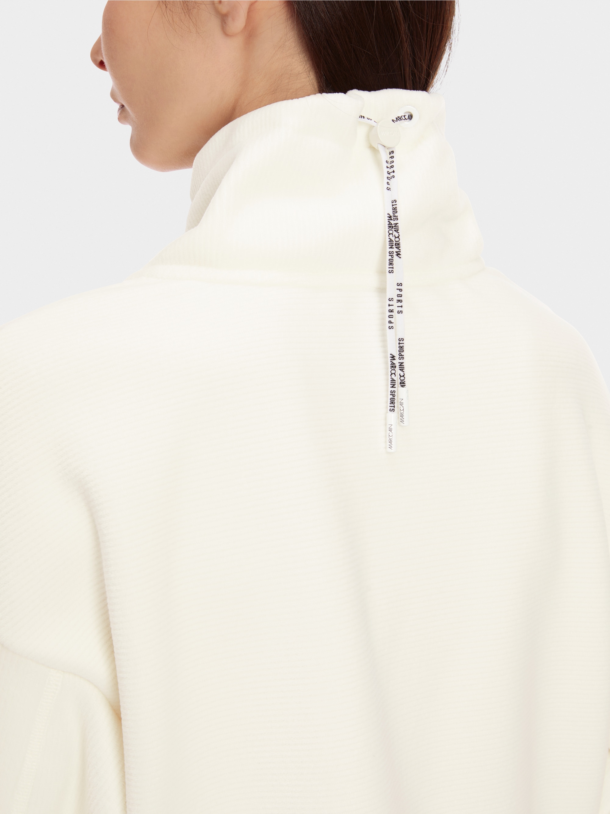 Oversized Sweatshirt mit Querrippen