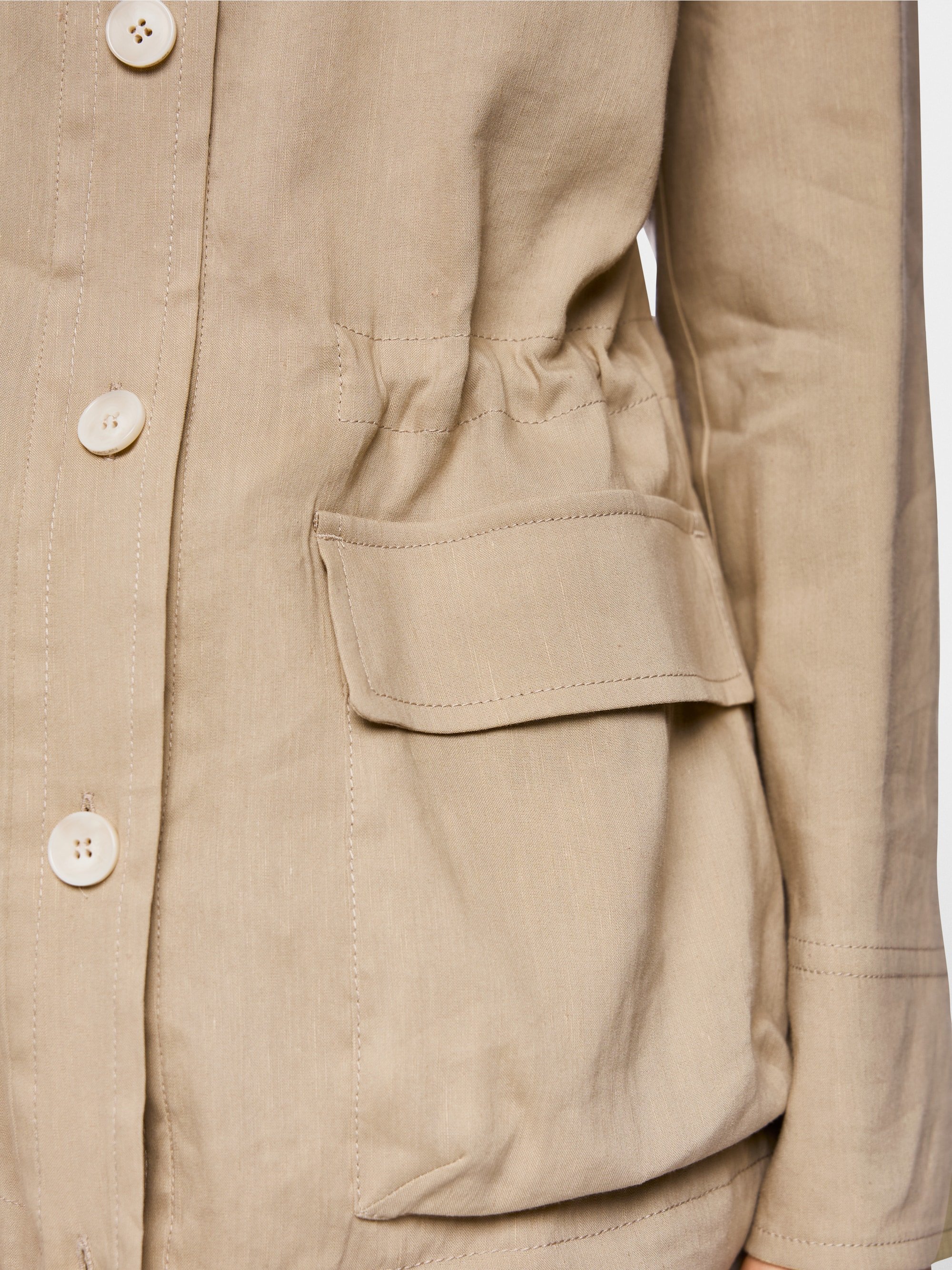 Utility-style plain shirt dress