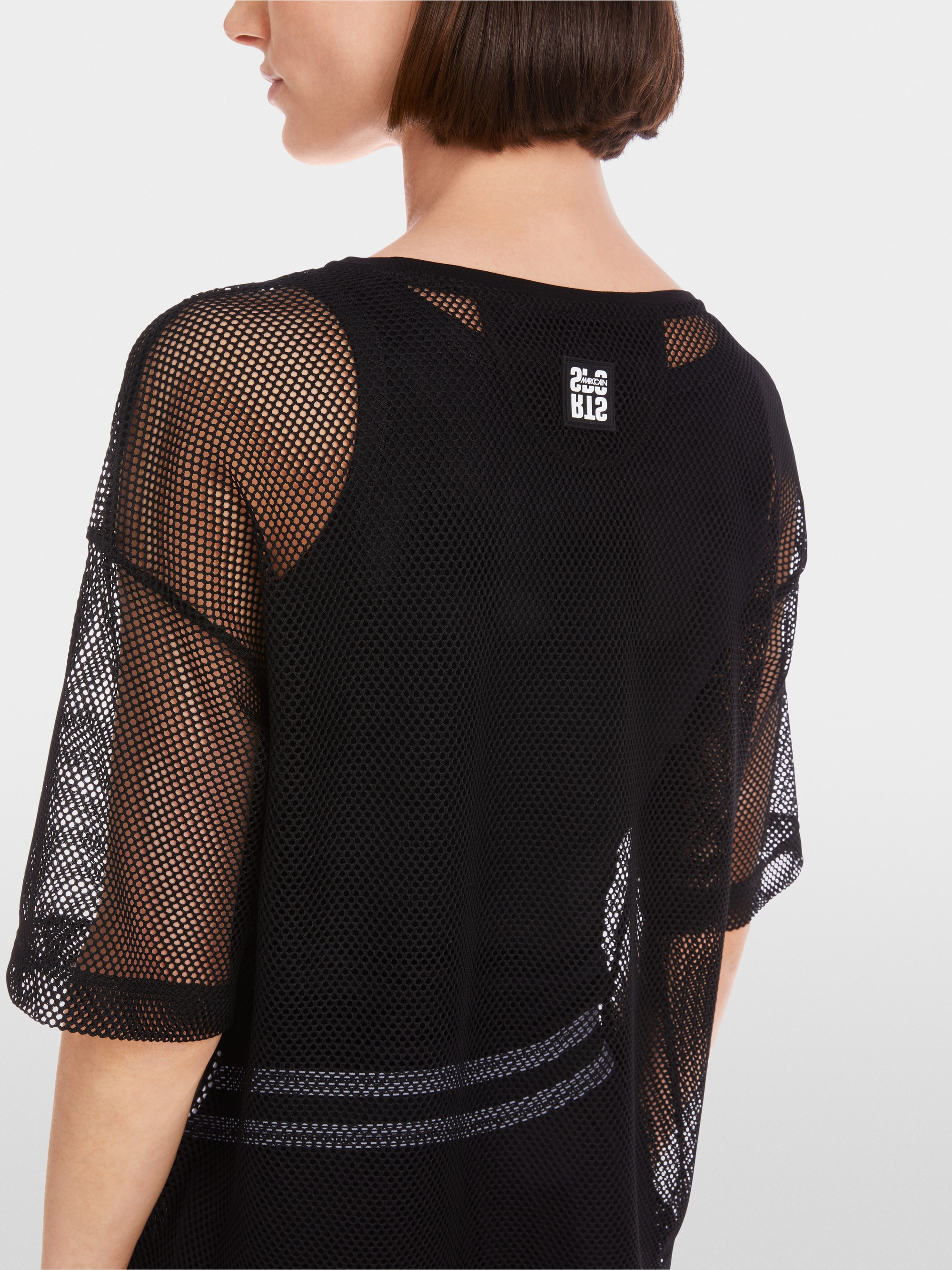 T-shirt en maille ajourée résille
