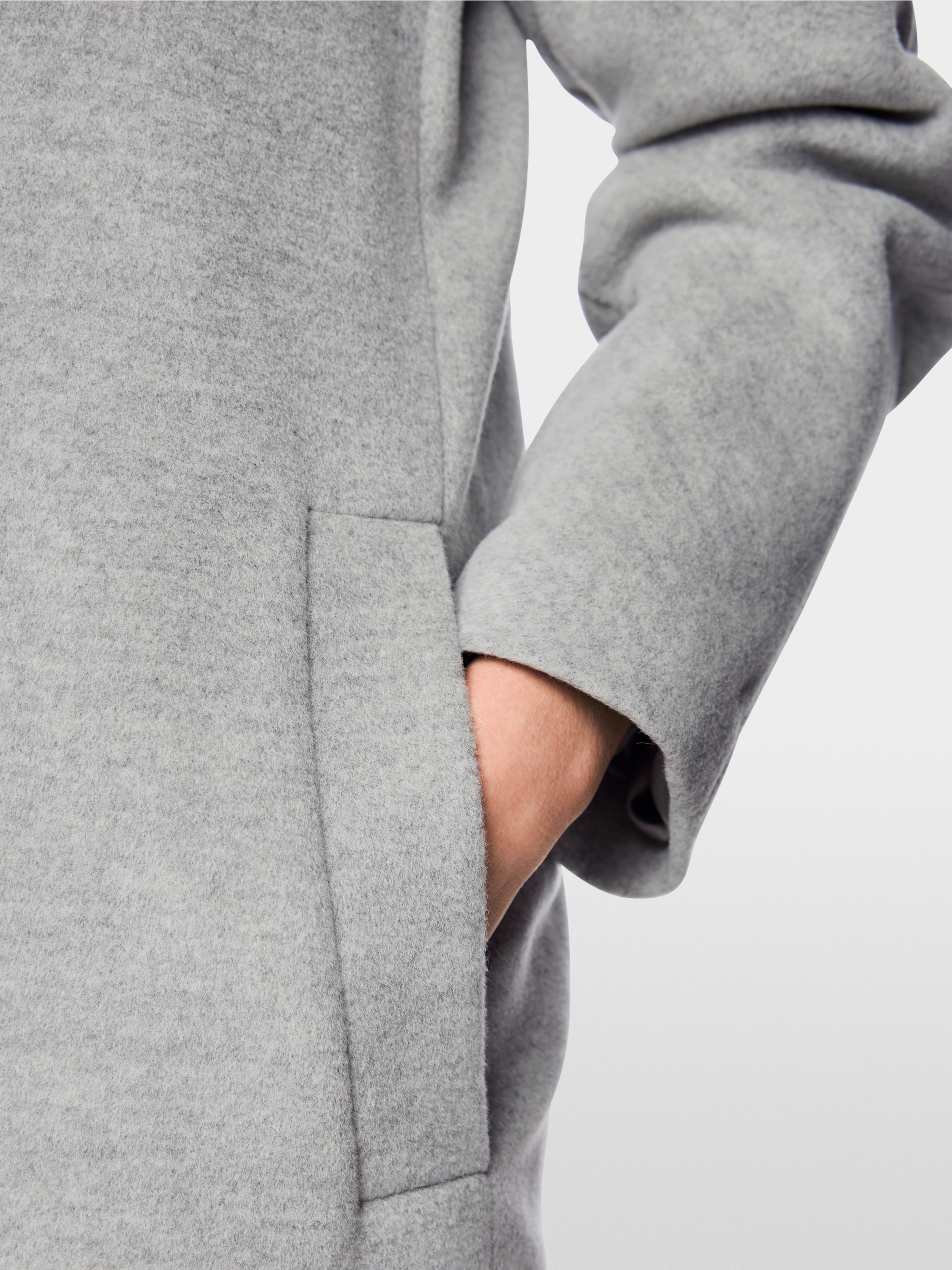 Weiter Mantel aus Alpaka-Woll-Mix