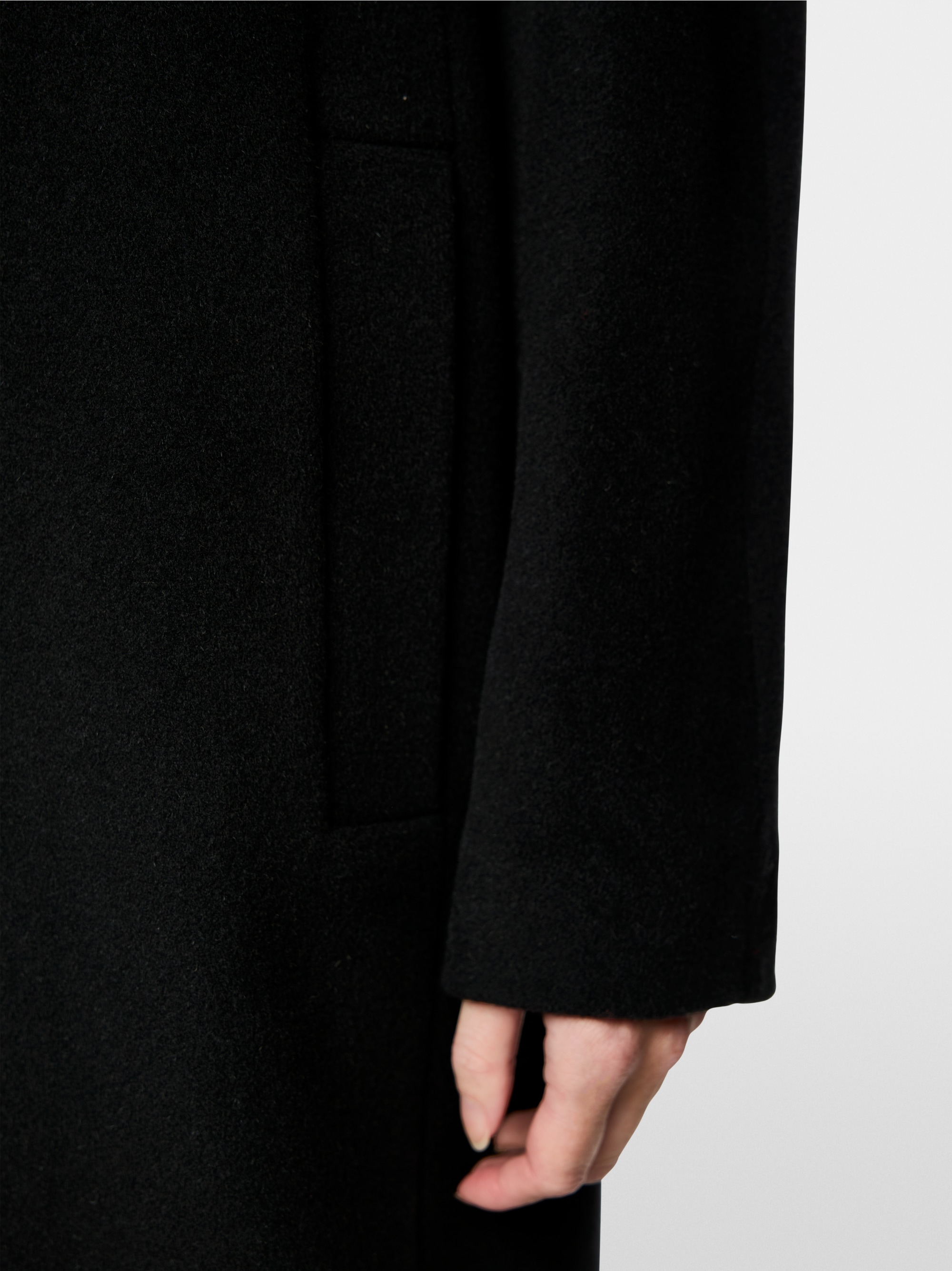 Manteau ample en laine d'alpaga mélangée