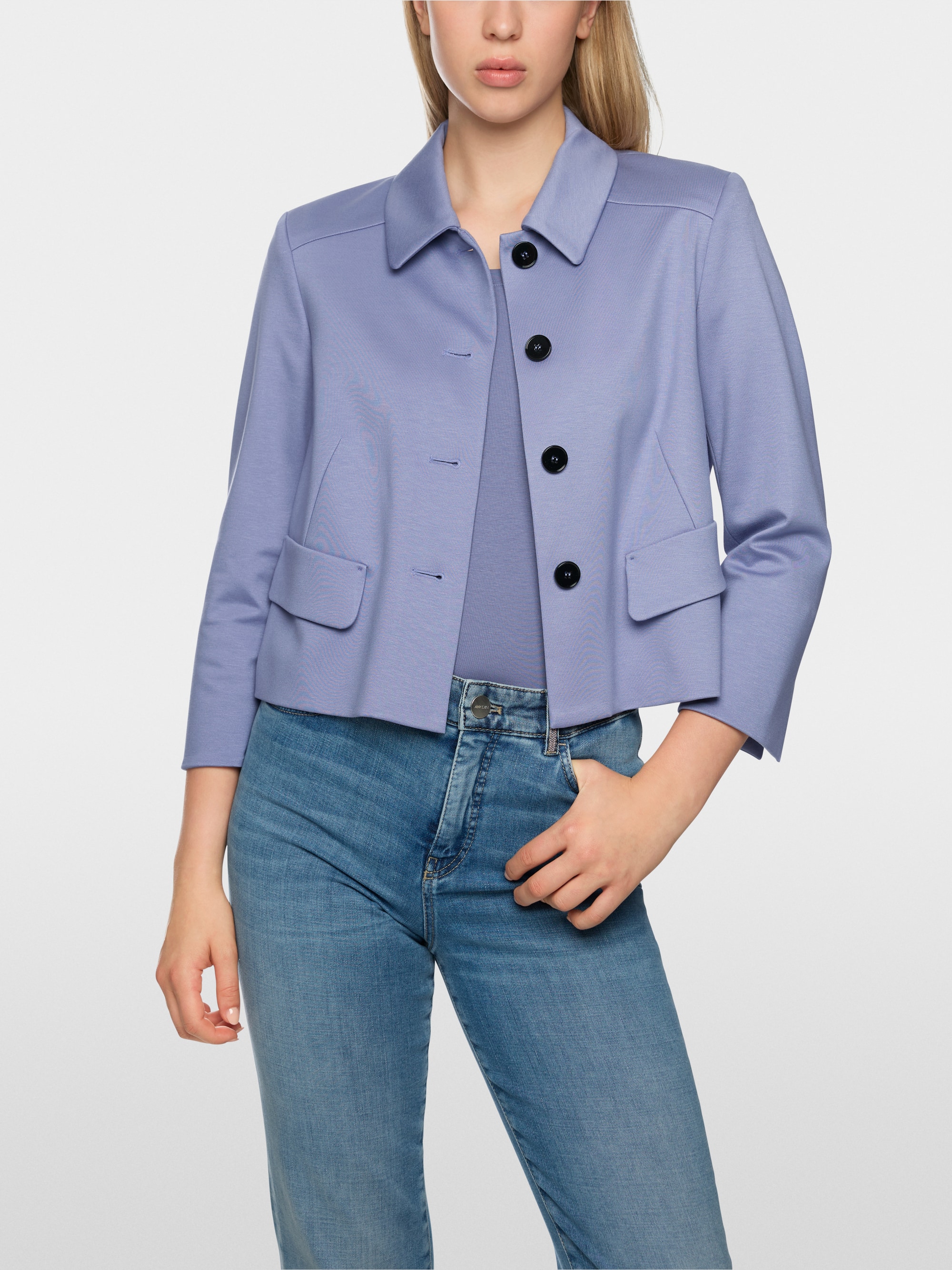 Kurzjacke mit Ärmelschlitzen