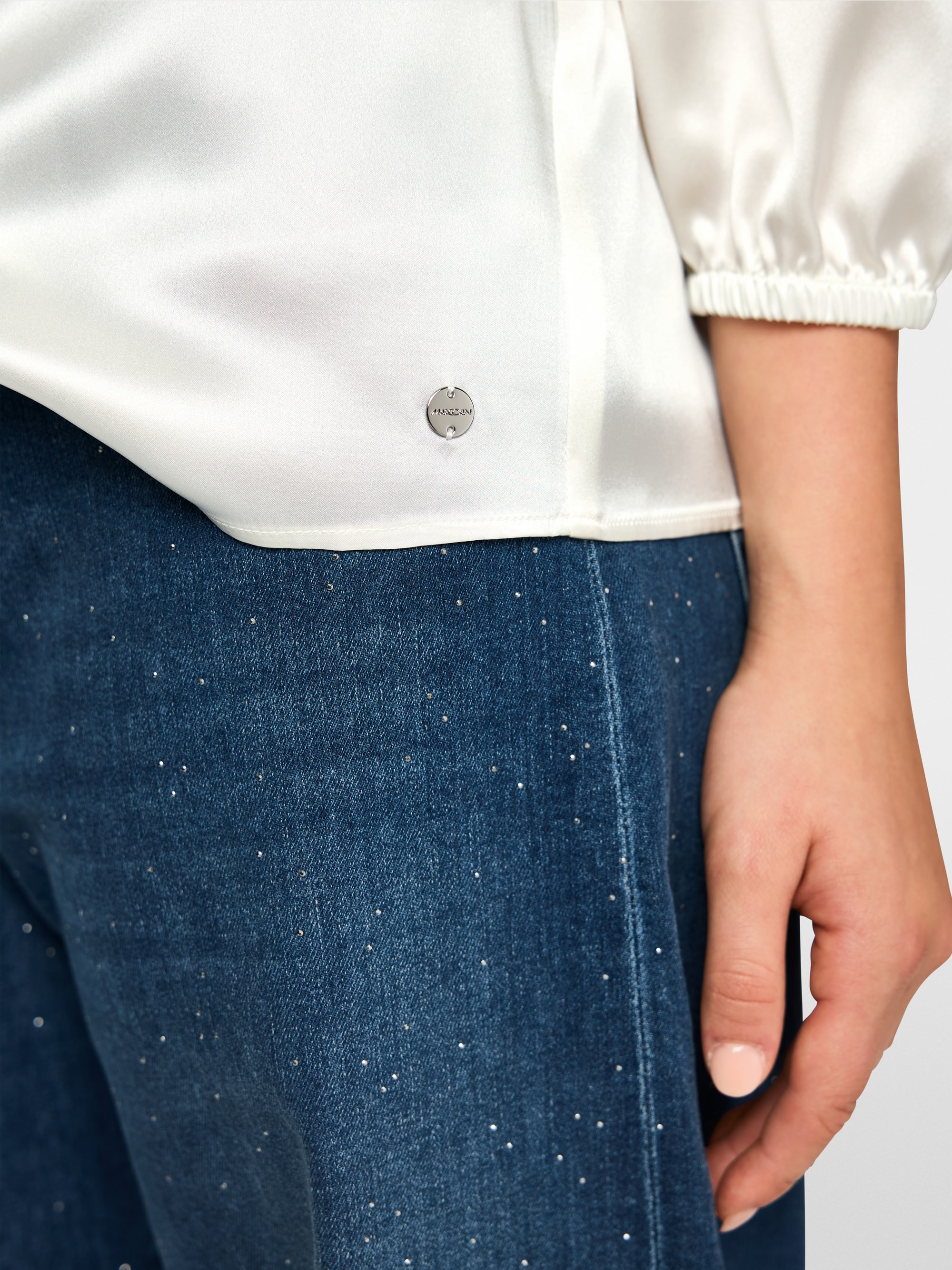 Lockere Seidenbluse
