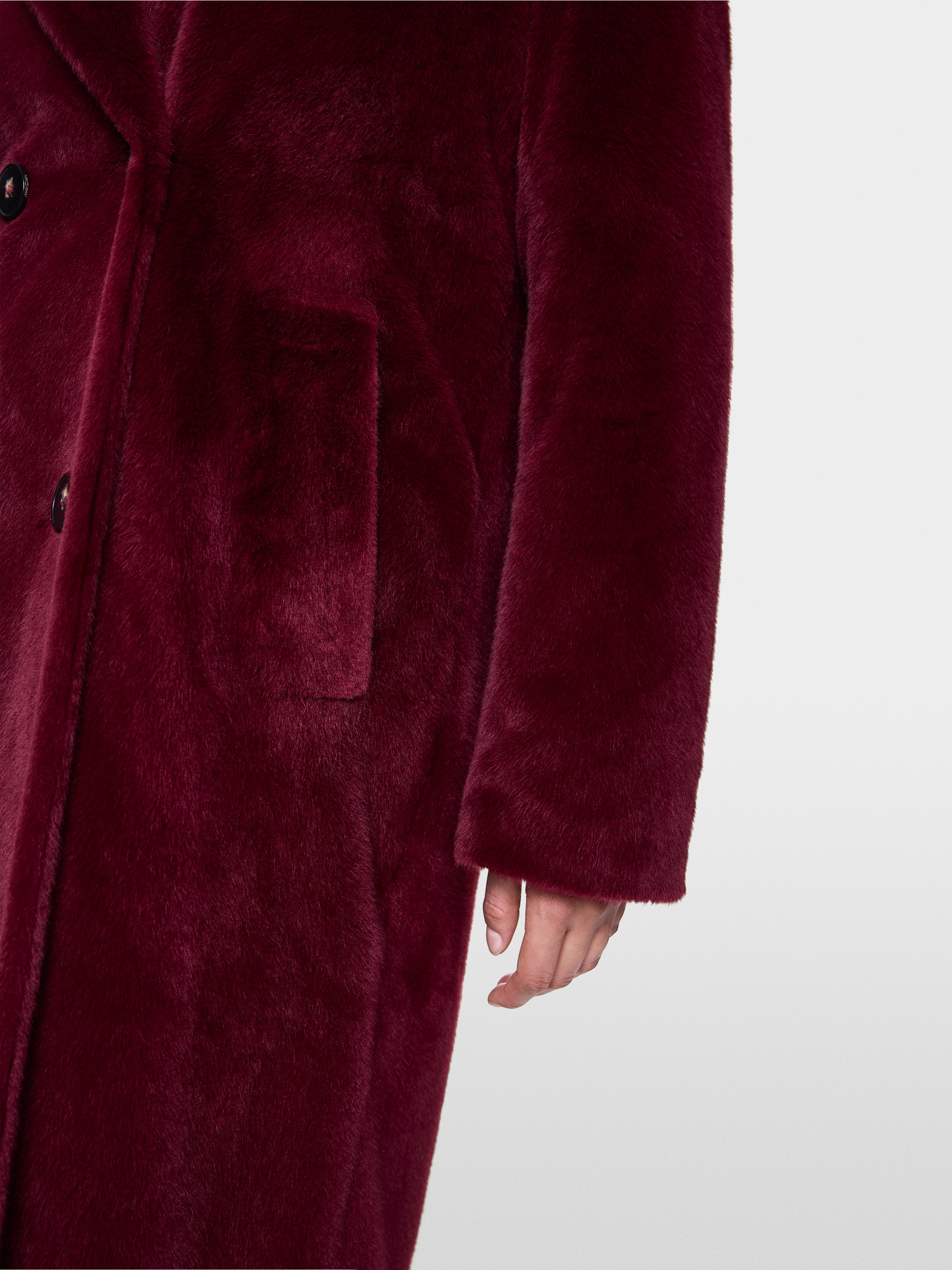 Manteau moelleux à col