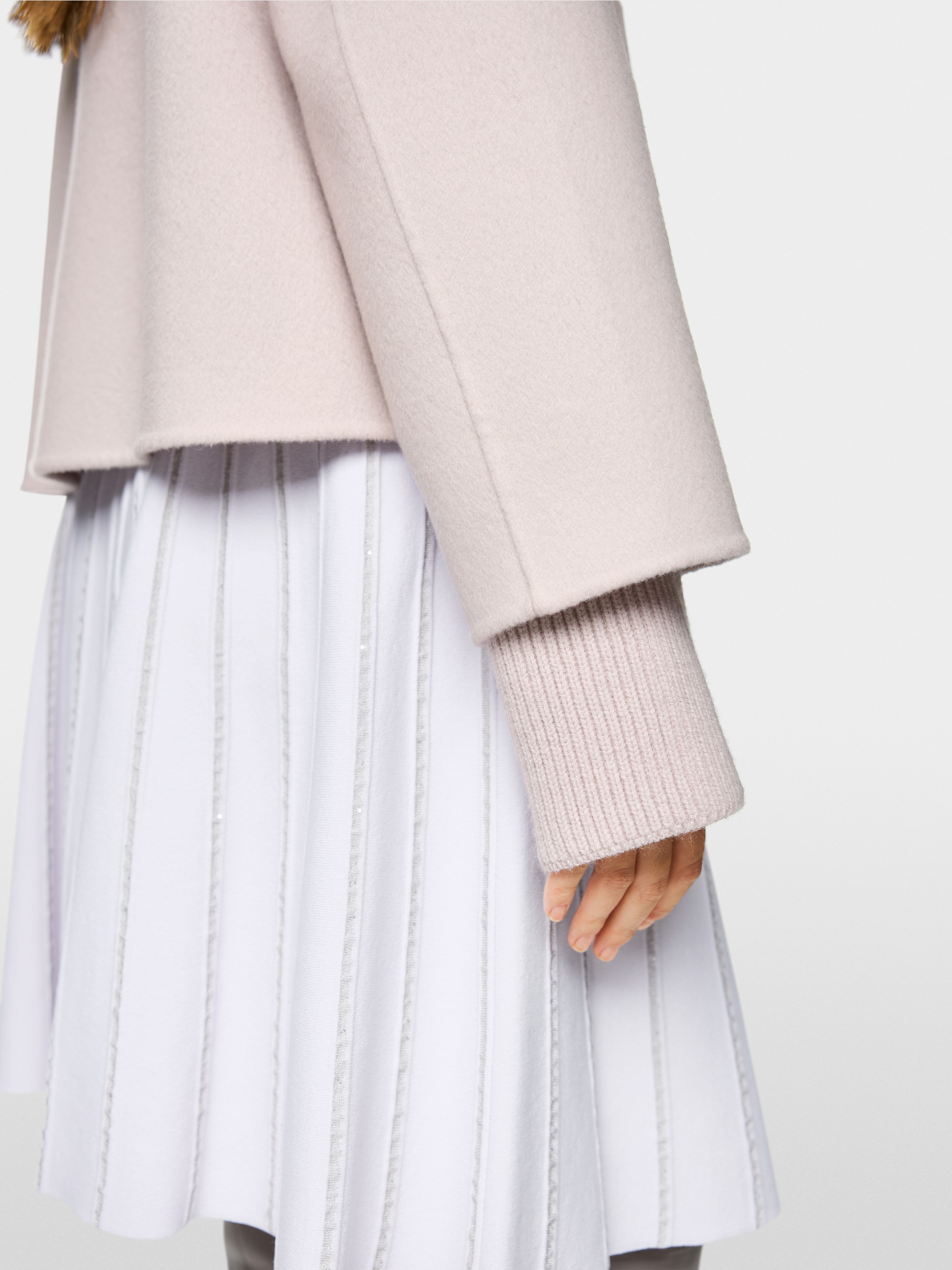 Veste oversize à manches côtelées