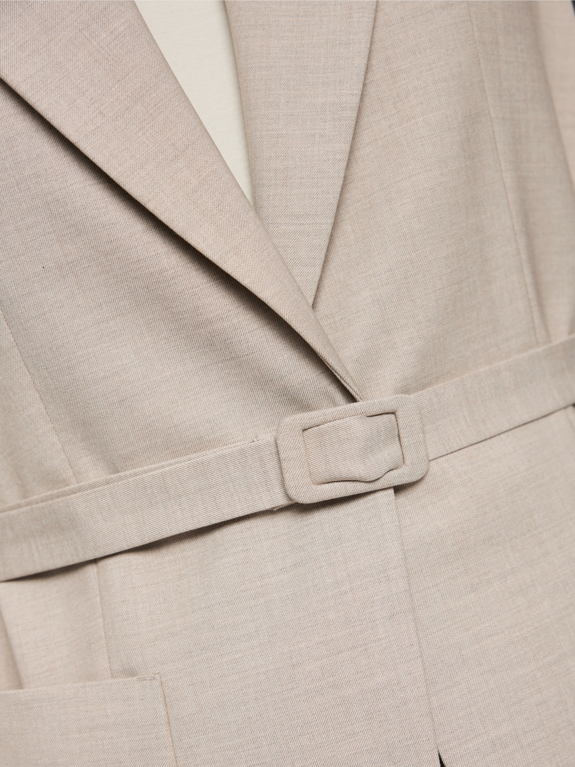 Blazer with tie belt