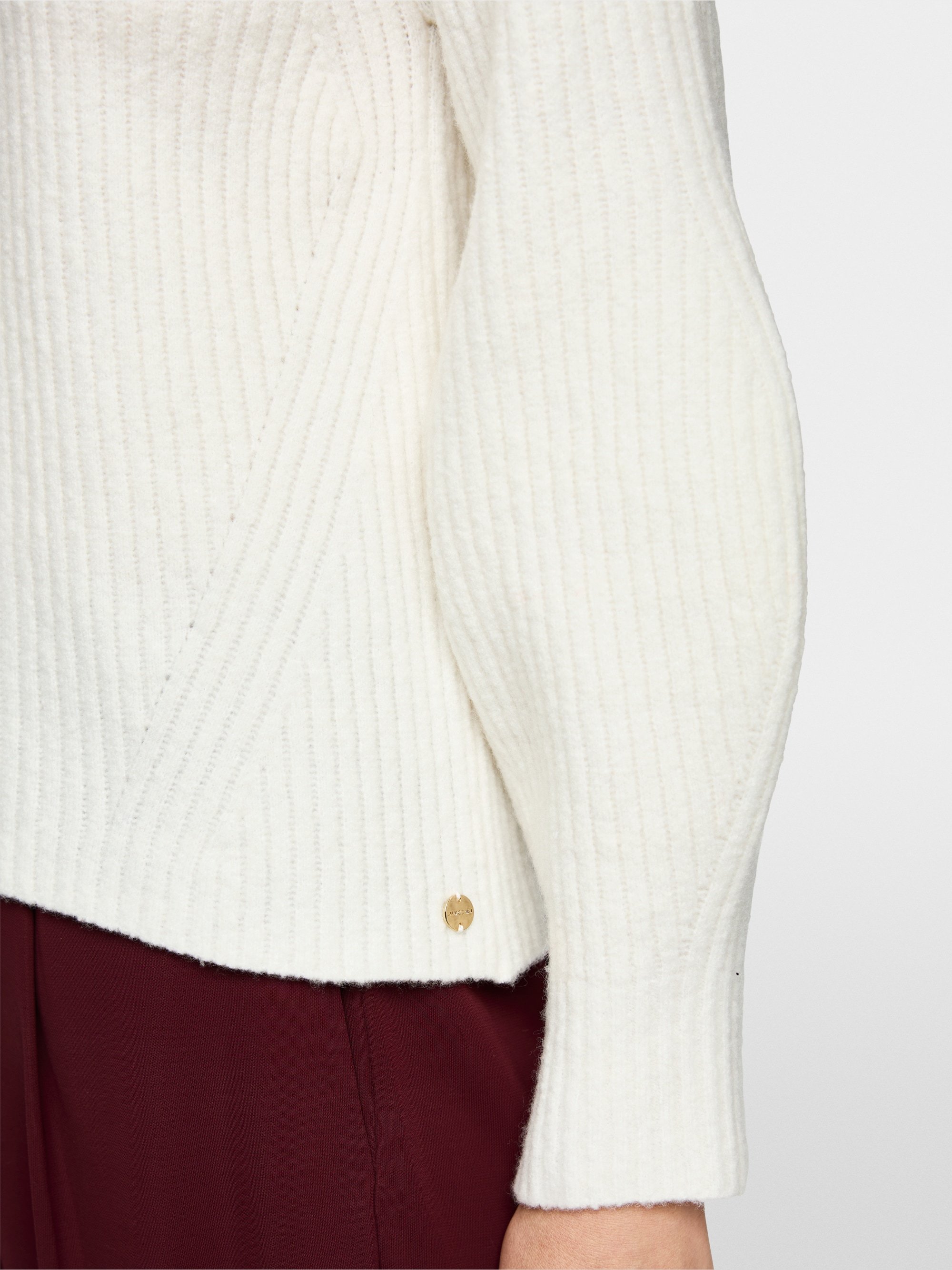 Trui met ribstructuur Knitted in Germany