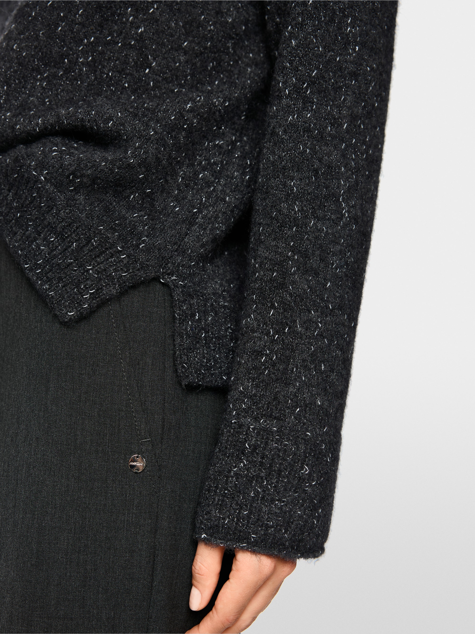 Pull en mélange d'alpaga avec détails pailletés