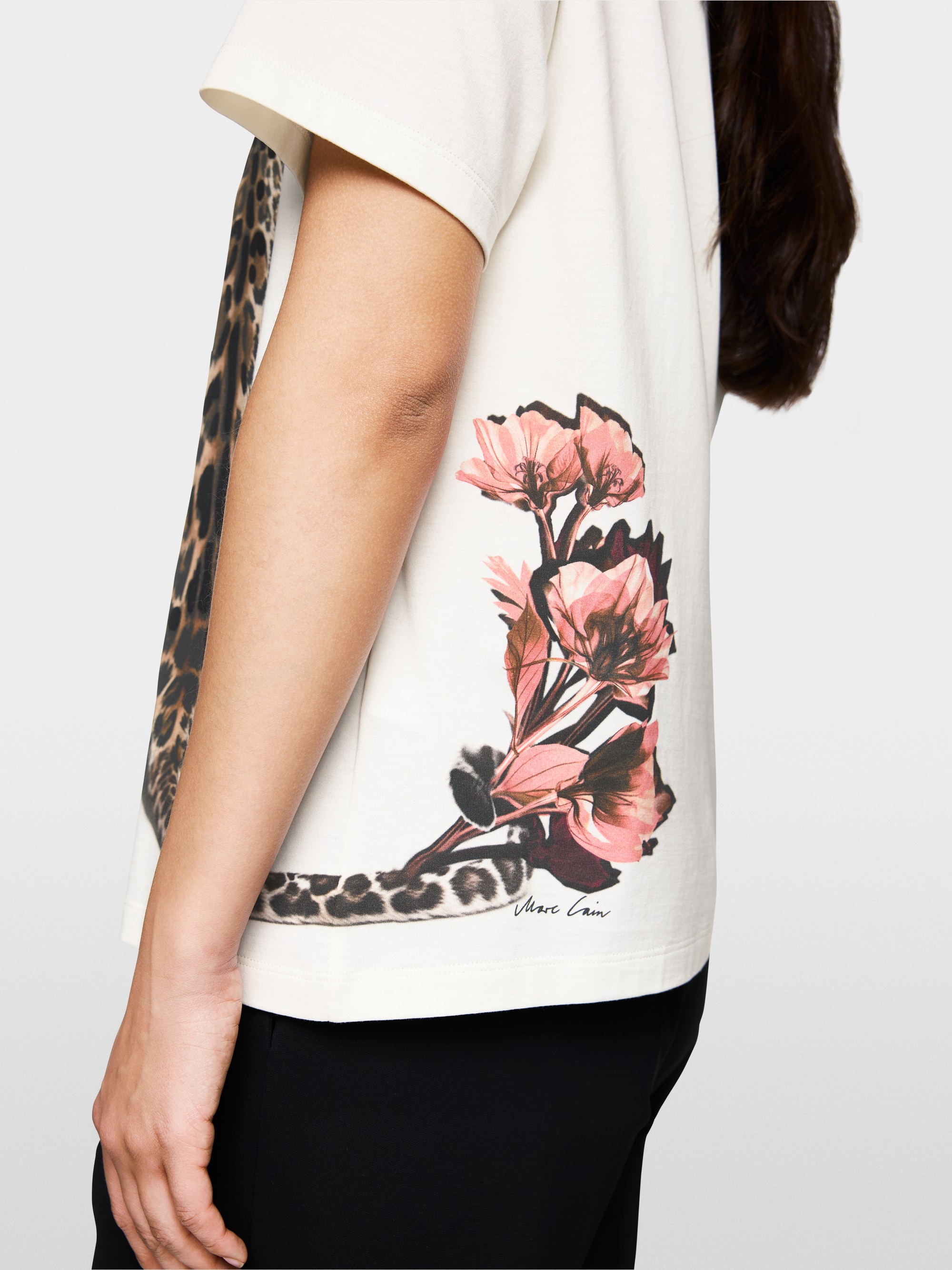 T-shirt avec imprimé léopard