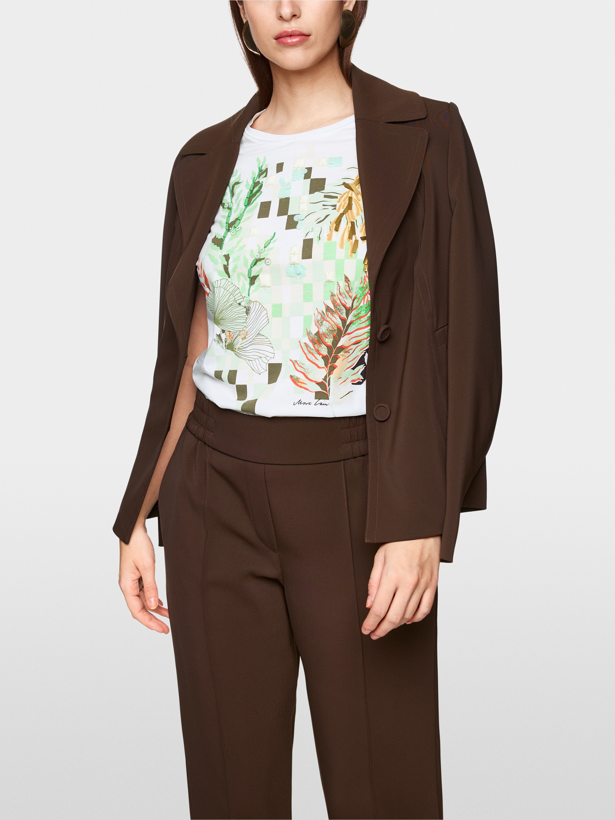 Baumwollshirt mit floralem Print