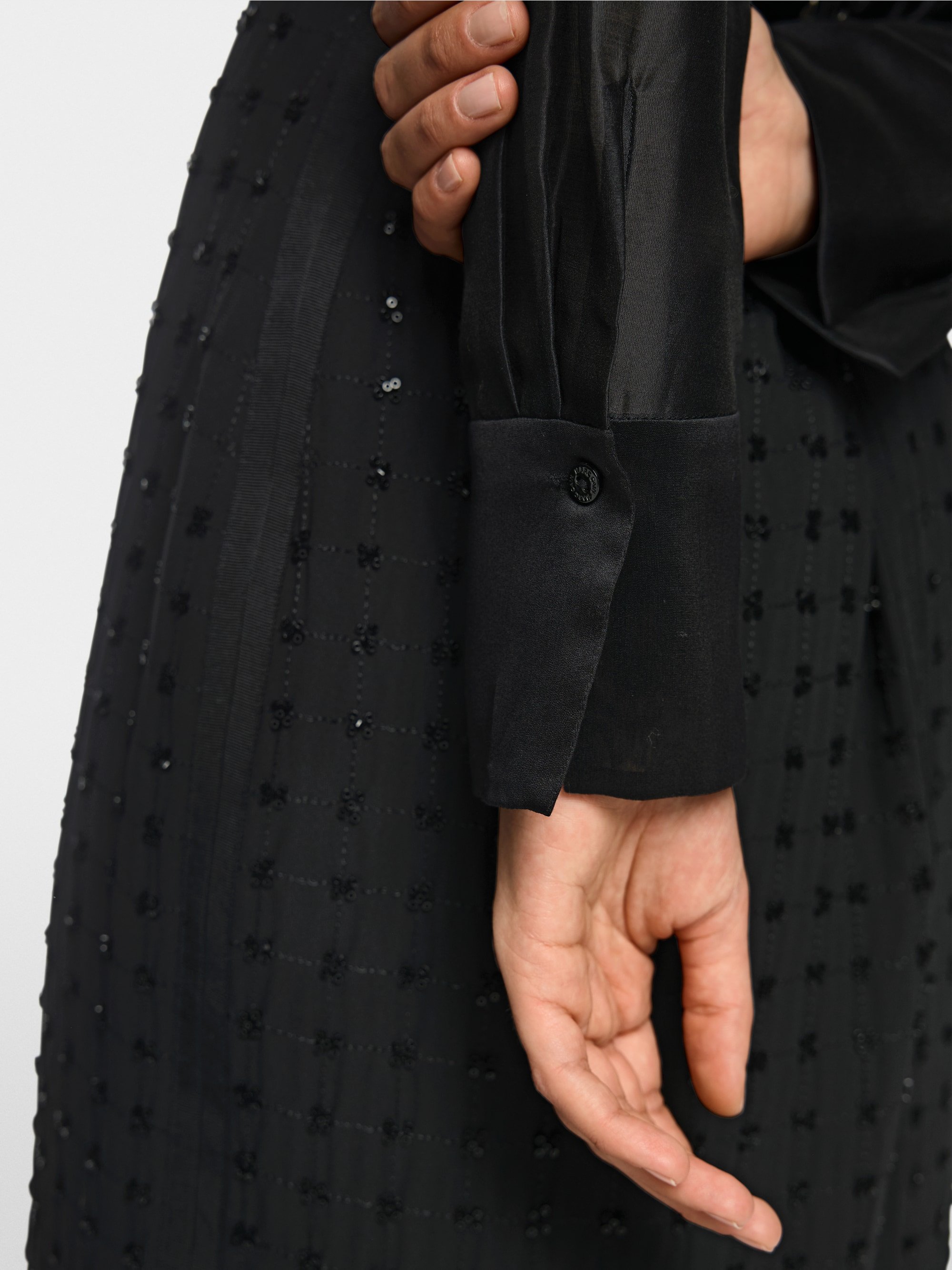 Organza blouse with embroidery