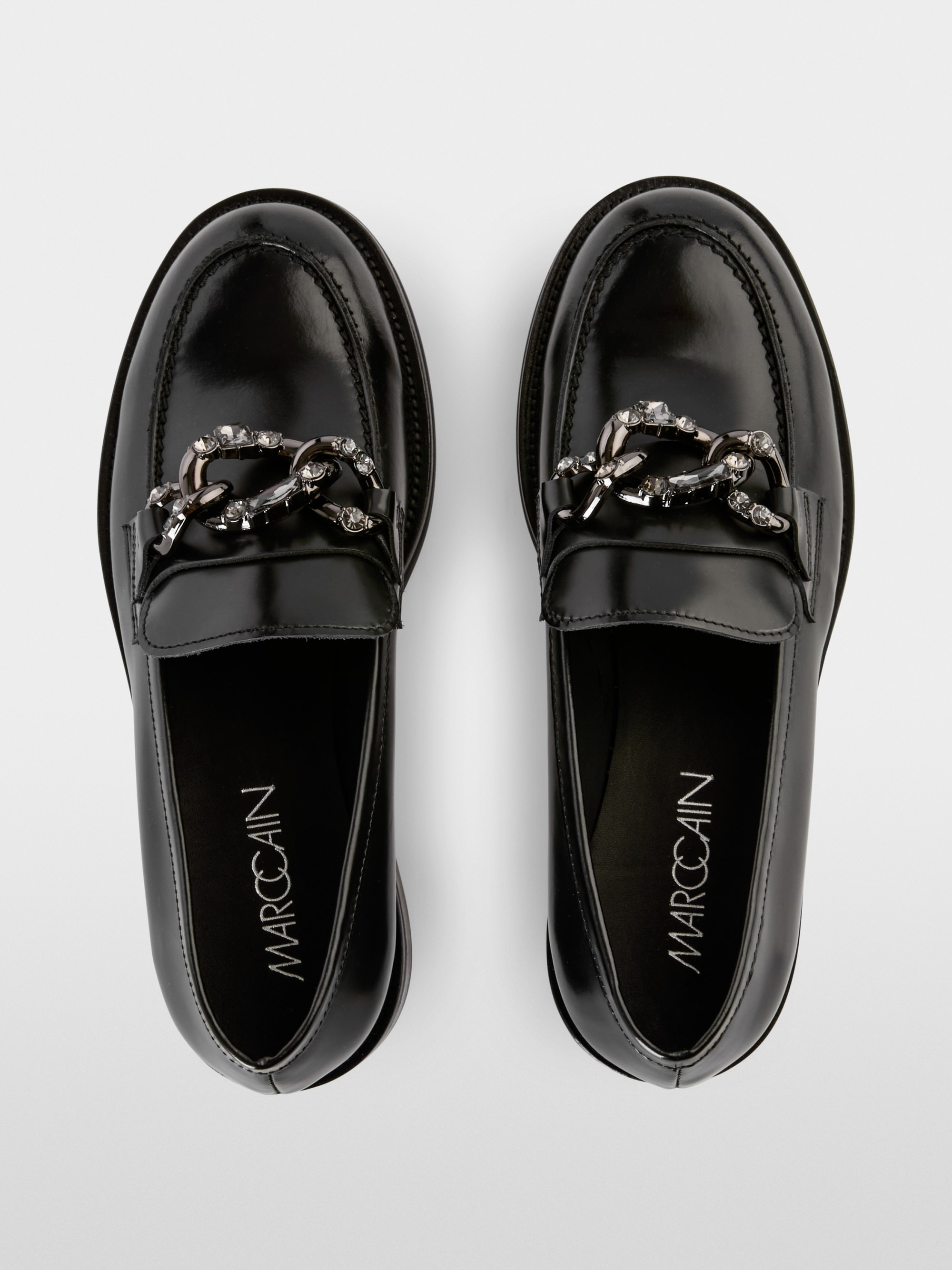 Mocassins avec détail métallique scintillant