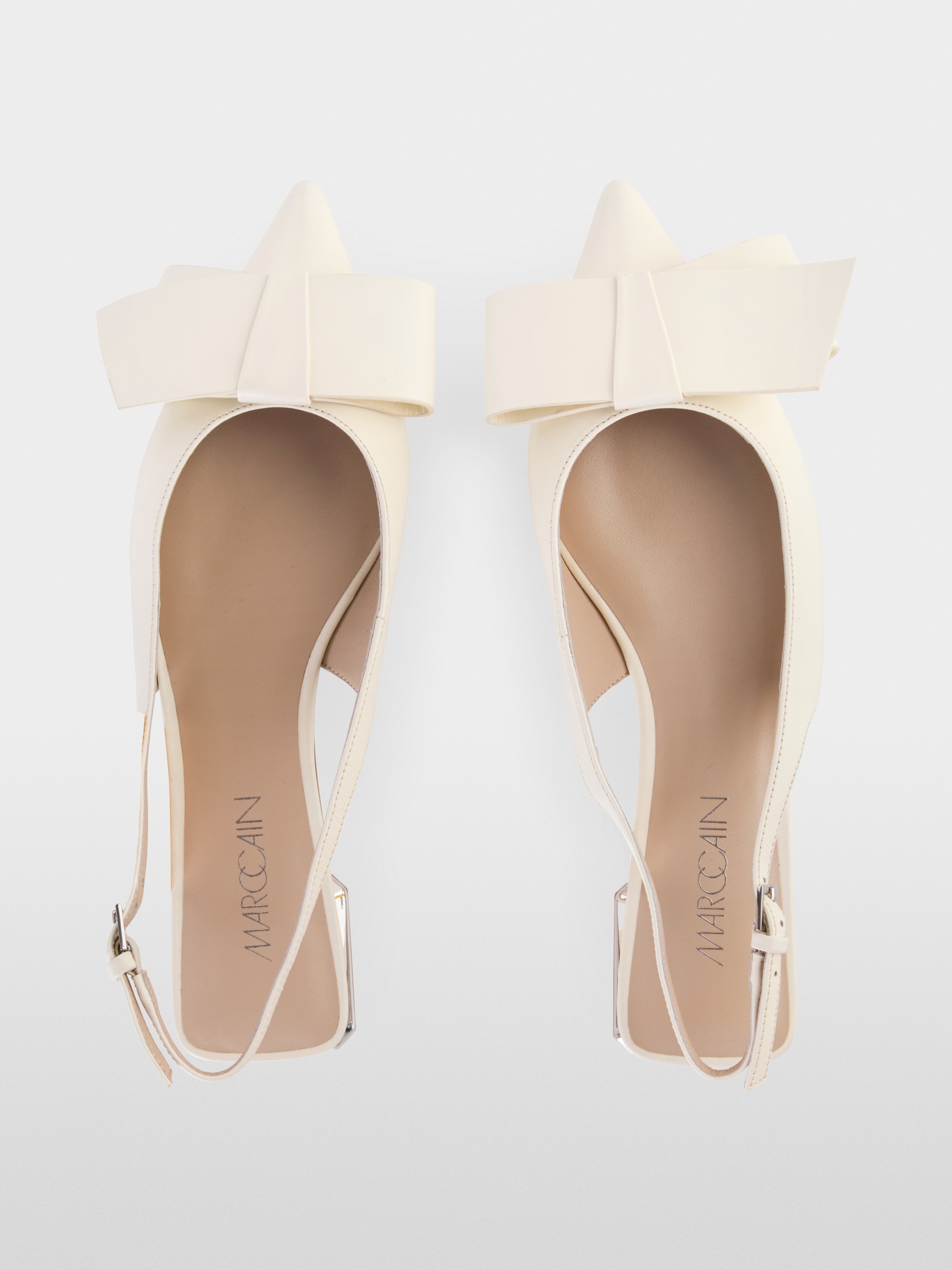 Sling ballerinas with bow
