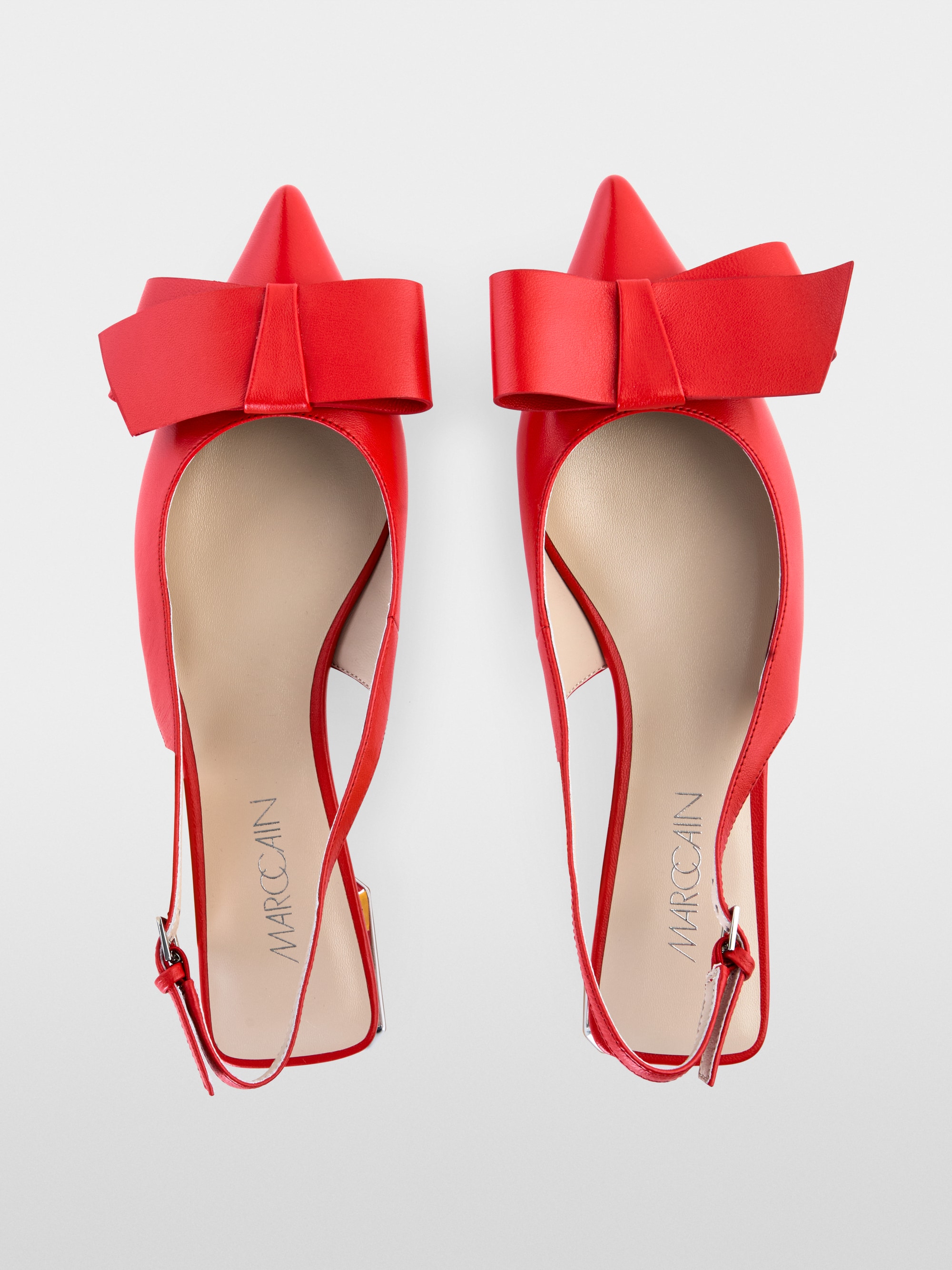 Sling ballerinas with bow