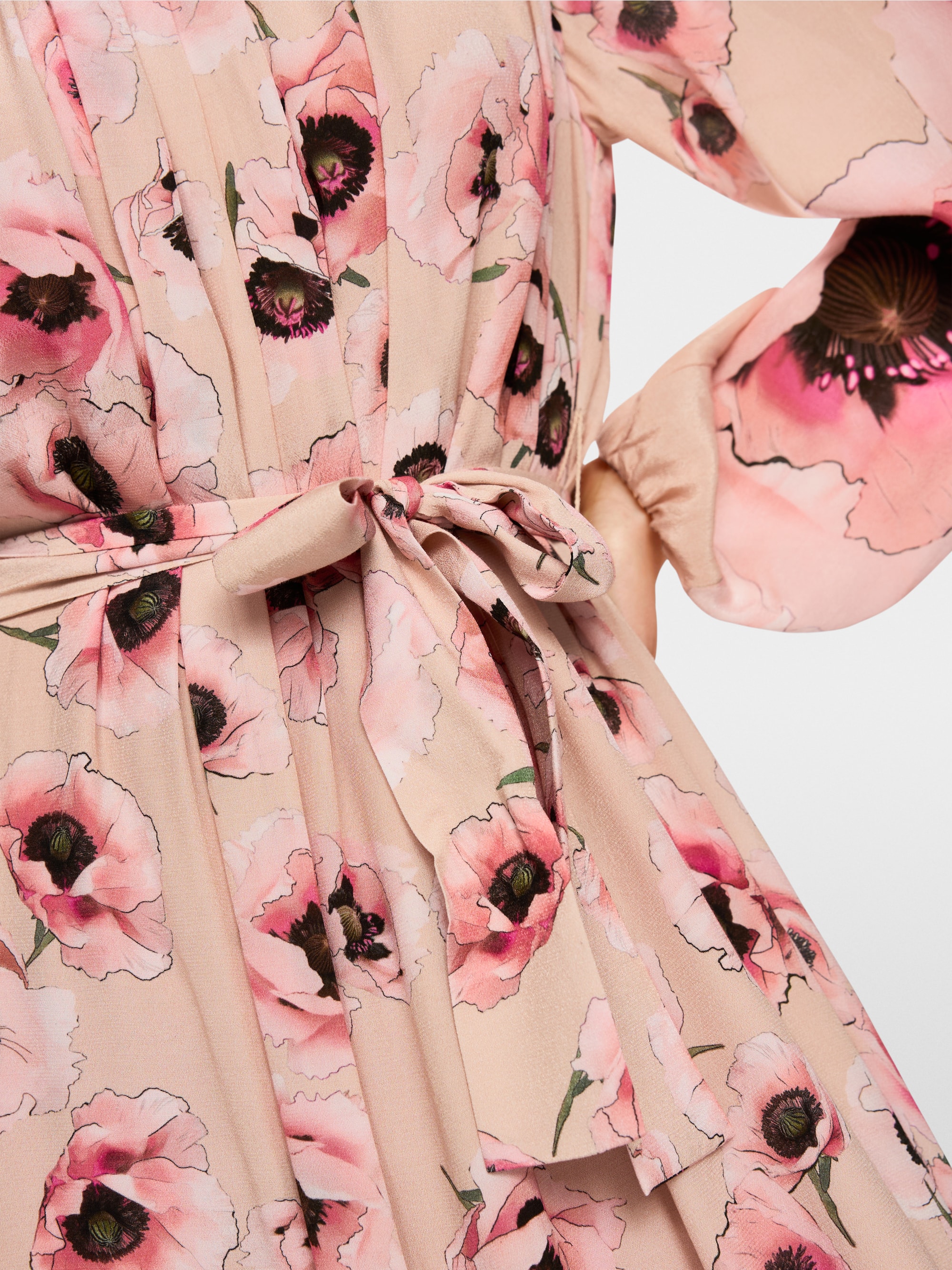 Midi-jurk met bloemenprint