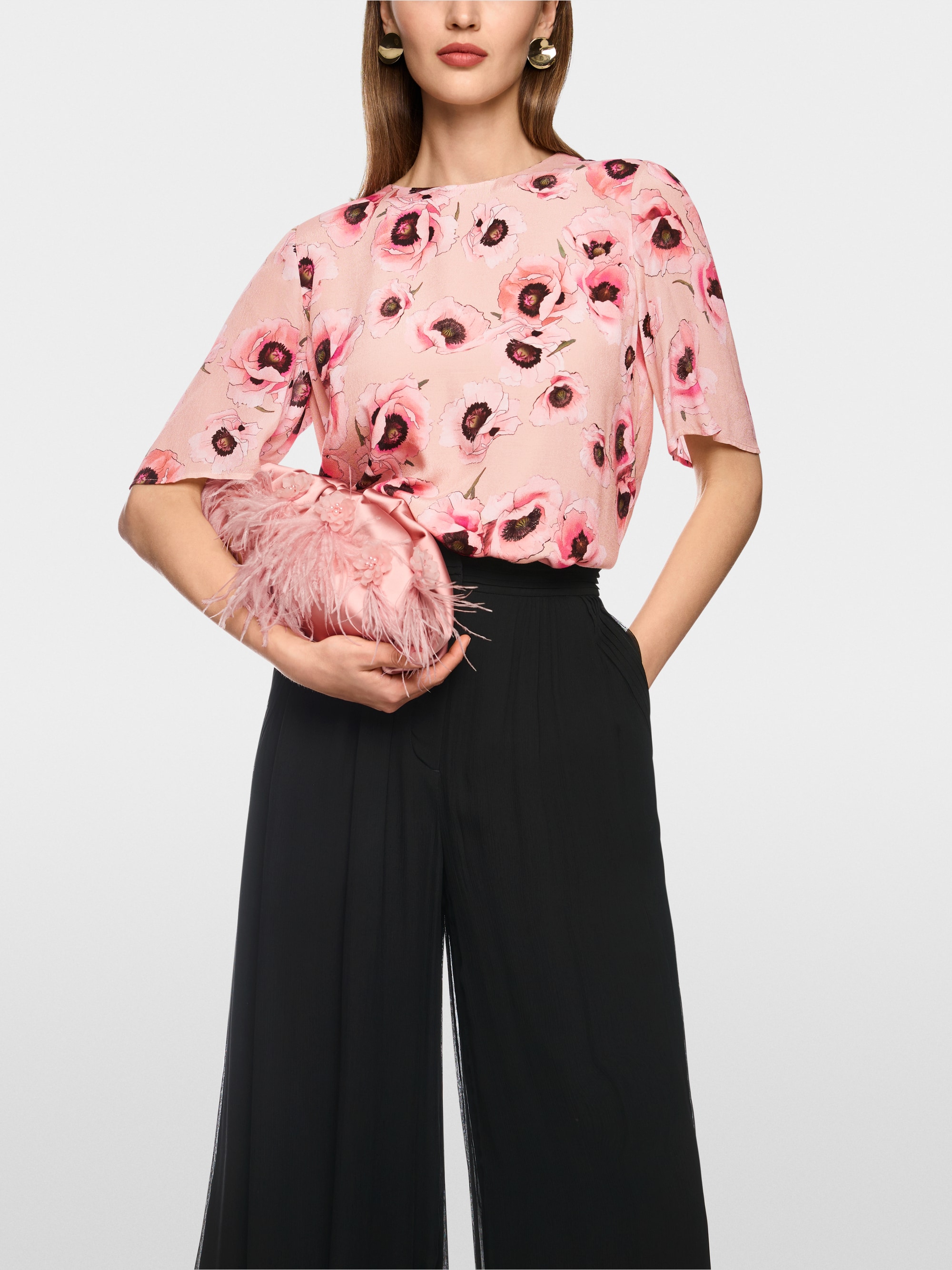 Blouseshirt met bloemenmotief