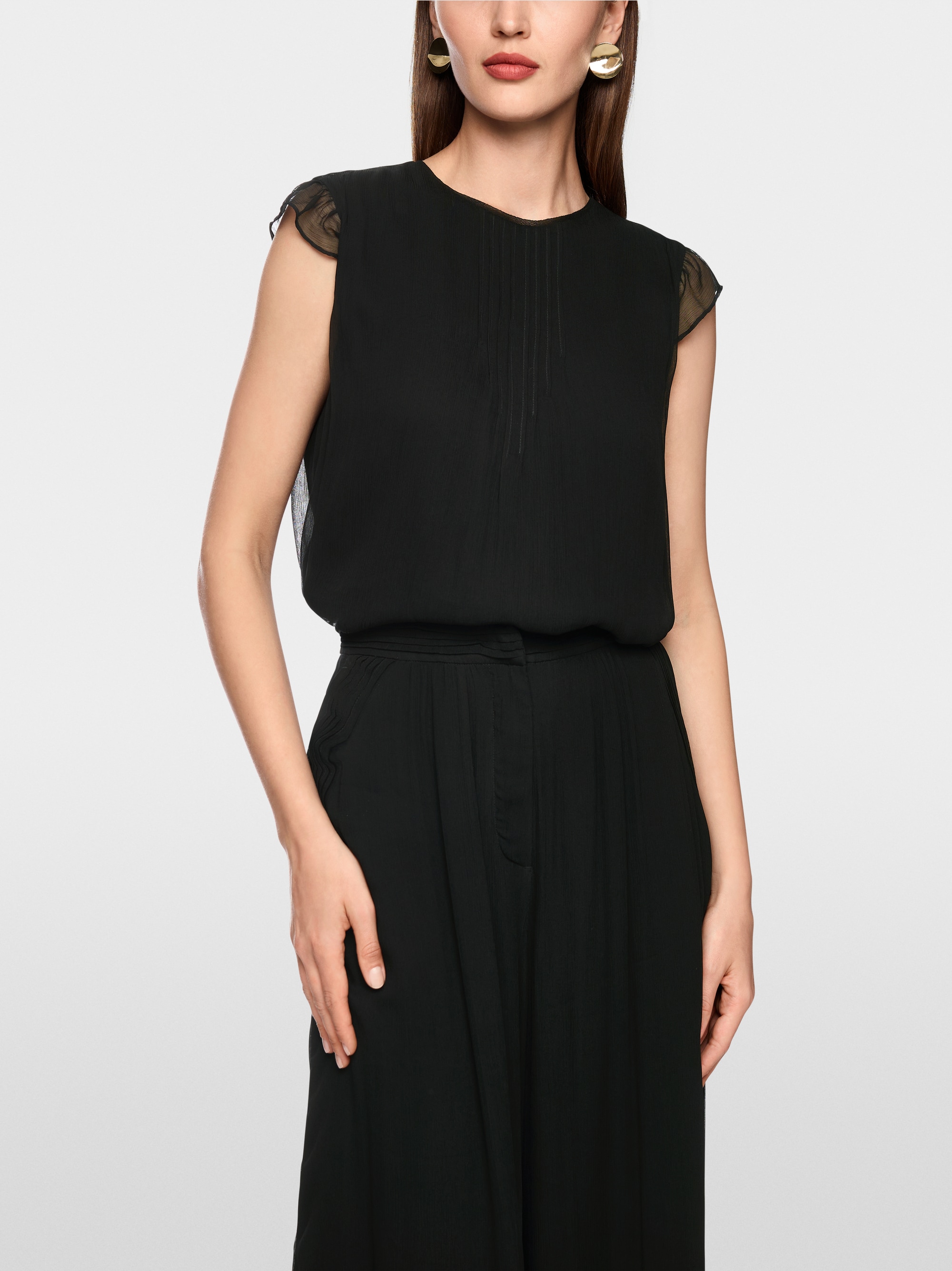 Top van delicate viscosecrêpe