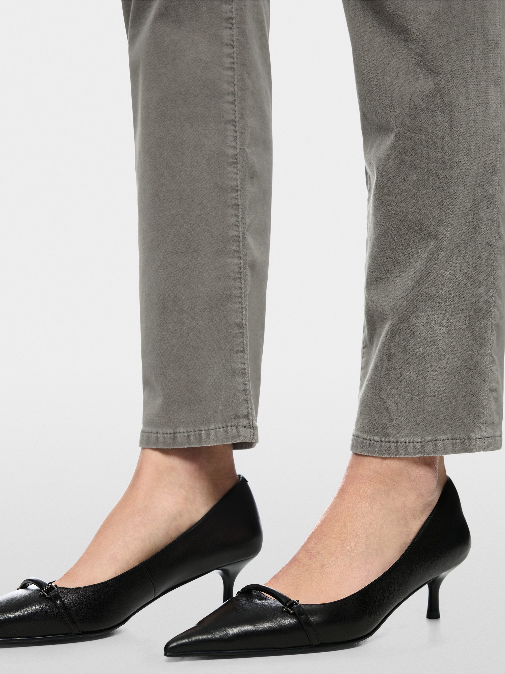 SILEA slim fit velvet trousers