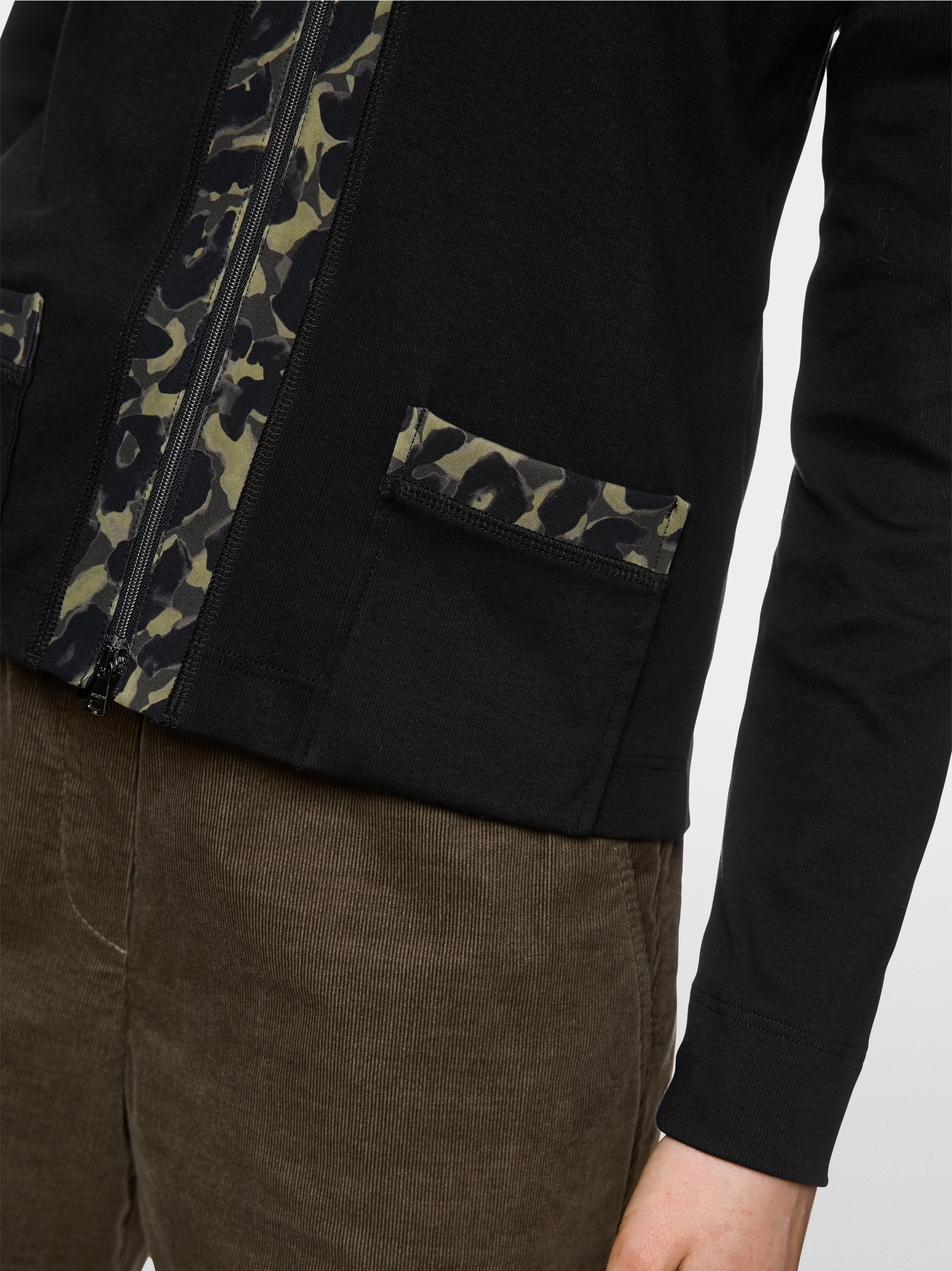 Veste en jersey avec détails imprimés cubes