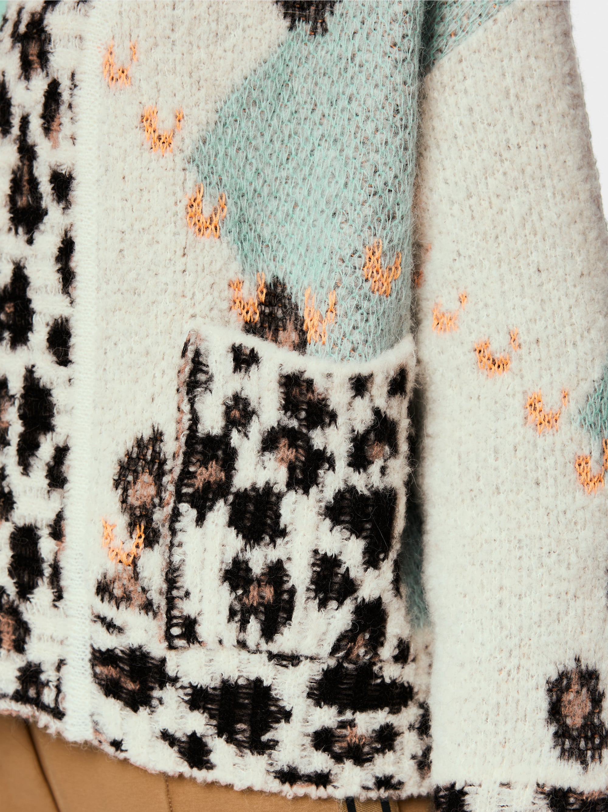 Cardigan ouvert – « Knitted in Germany »