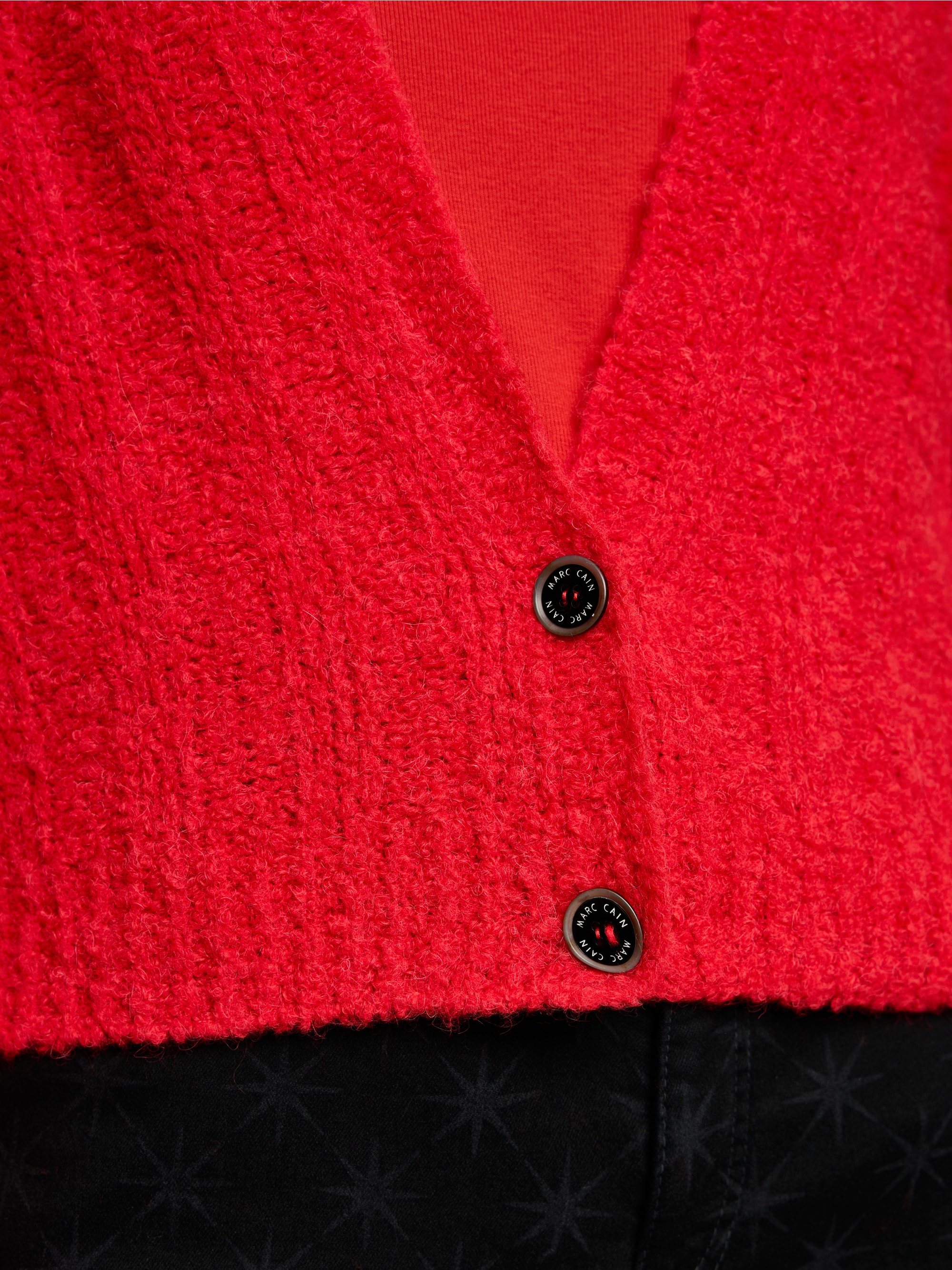 Nahtloser Cardigan – "Knitted in Germany"