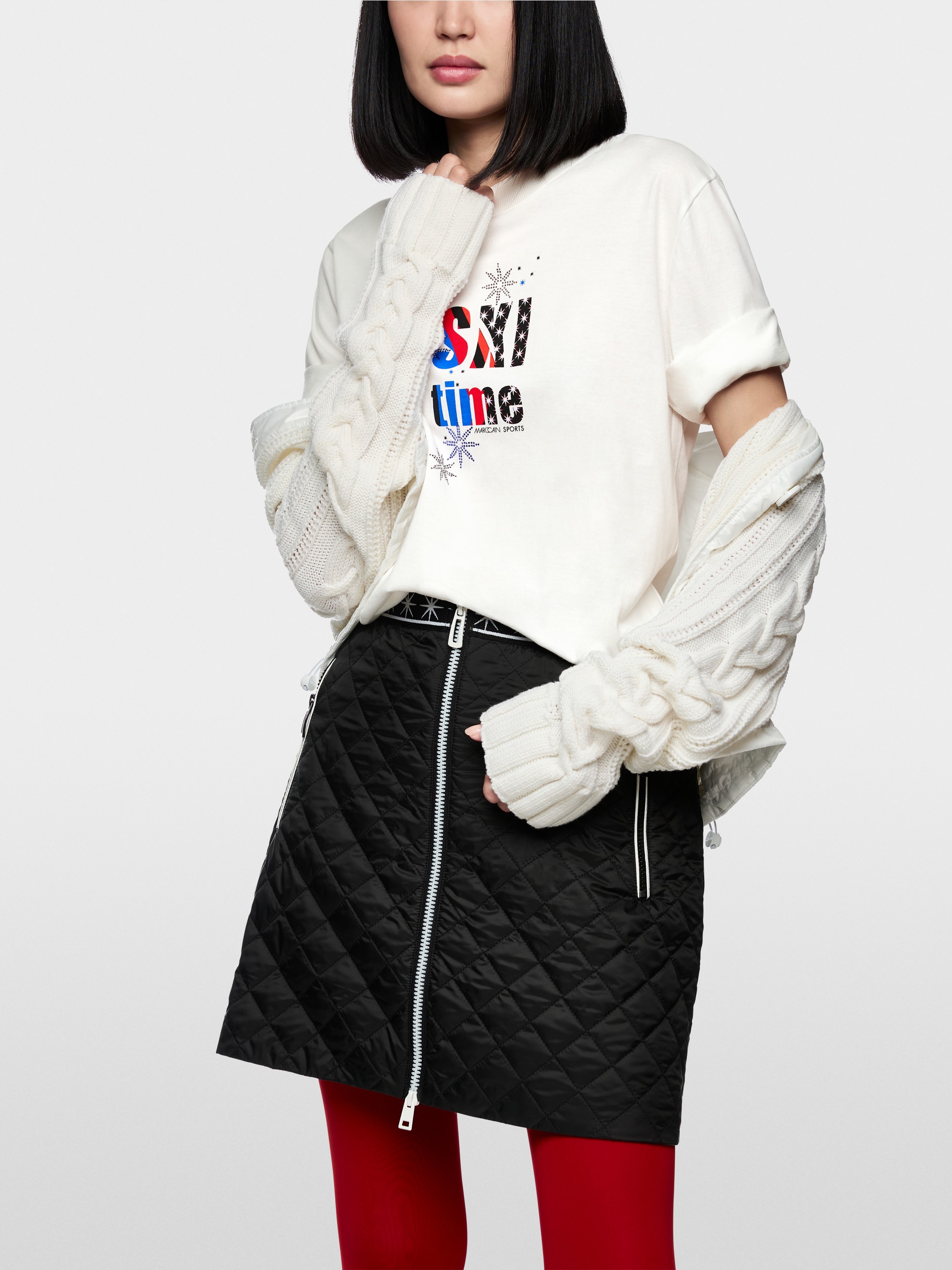 T-shirt with snowflake print