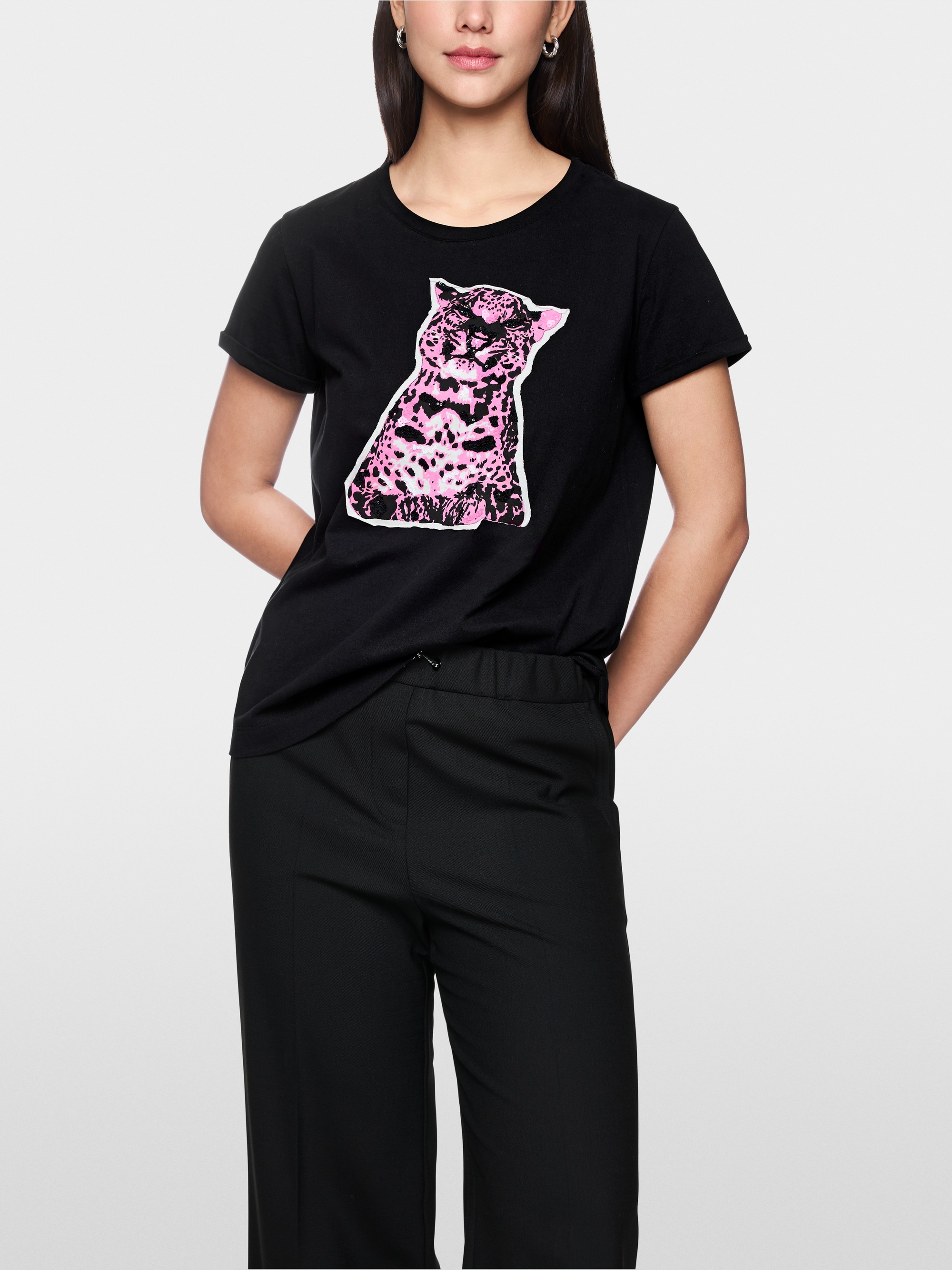 Baumwollshirt mit Aufdruck