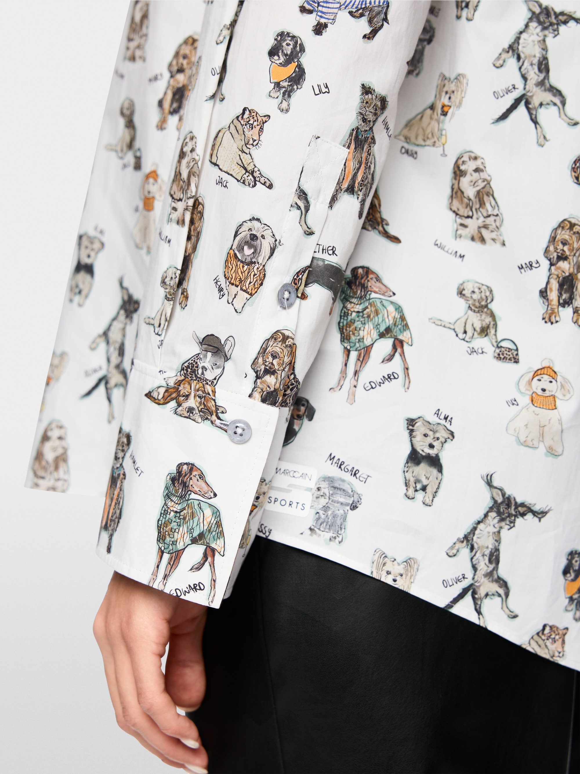 Rethink Together blouse with dog print