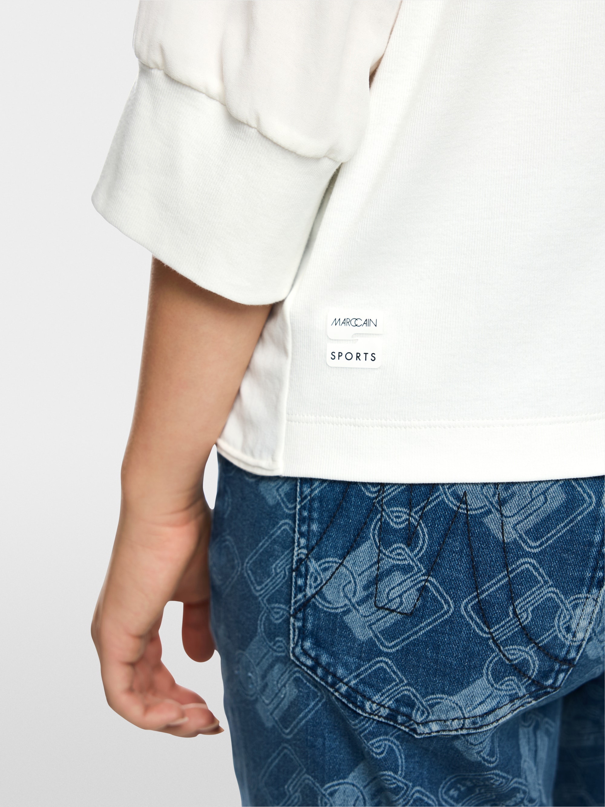 Blusenshirt aus Materialmix